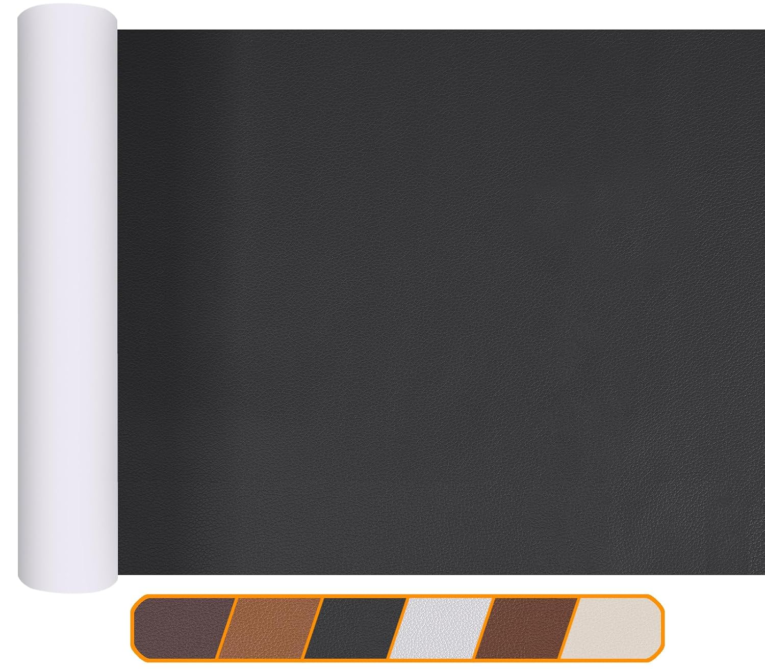 LEKEONE Large Leather Repair Patch, 17X60 Inch Leather Repair Tape Self,Repair Patch Self Adhesive Waterproof for Couches, Furniture, Kitchen Cabinets, Car Seats (Dark Brown, 17 * 60 Inch)