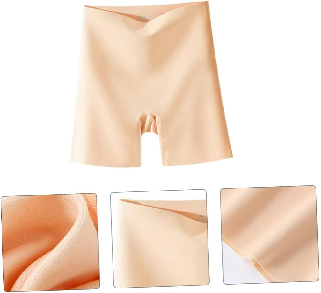 POPETPOP Women High Waist Safety Pants Pregnant Briefs Seamless Breathable Maternity Underwear Abdomen Support for Comfortable Daily Wear Khaki image number 5