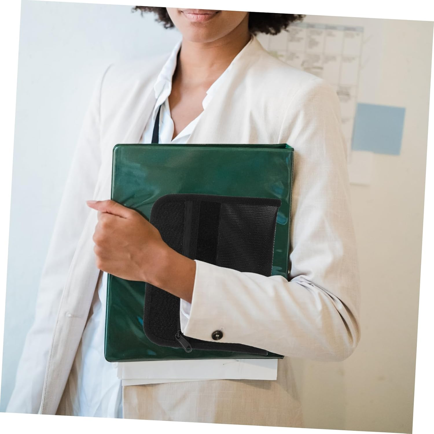 HONMEET 2Pcs Fireproof Document Bag Money Bag for Cash Fireproof Zipper Outdoor Use for Travel Document Wallet and Receipt Storage image number 5