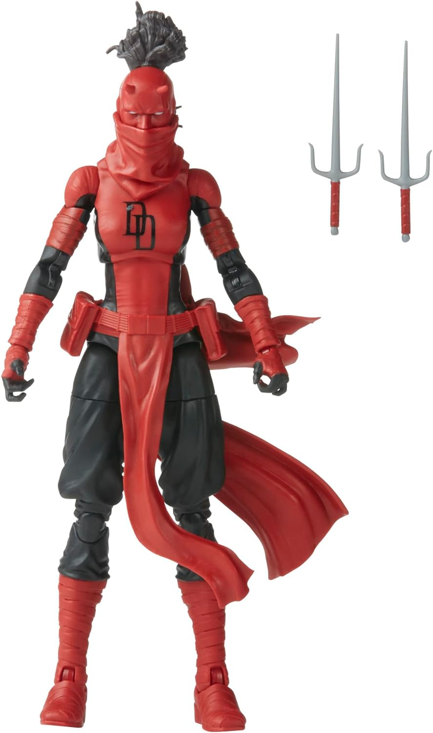 Marvel Hasbro Legends Series Elektra Natchios Daredevil, Collectible 6 Inch Action Figures, 2 Accessories image number 6