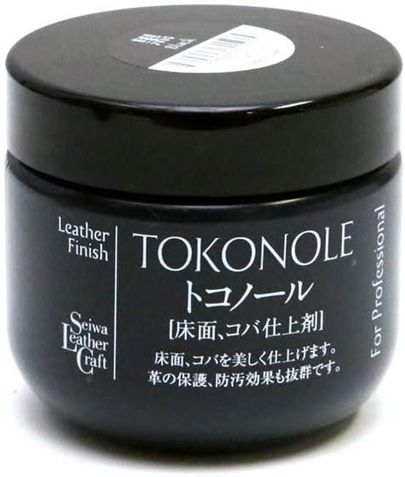 Seiwa Toconol Floor Finish for Leather Crafts, 4.2 Oz (120 G), Black image number 3