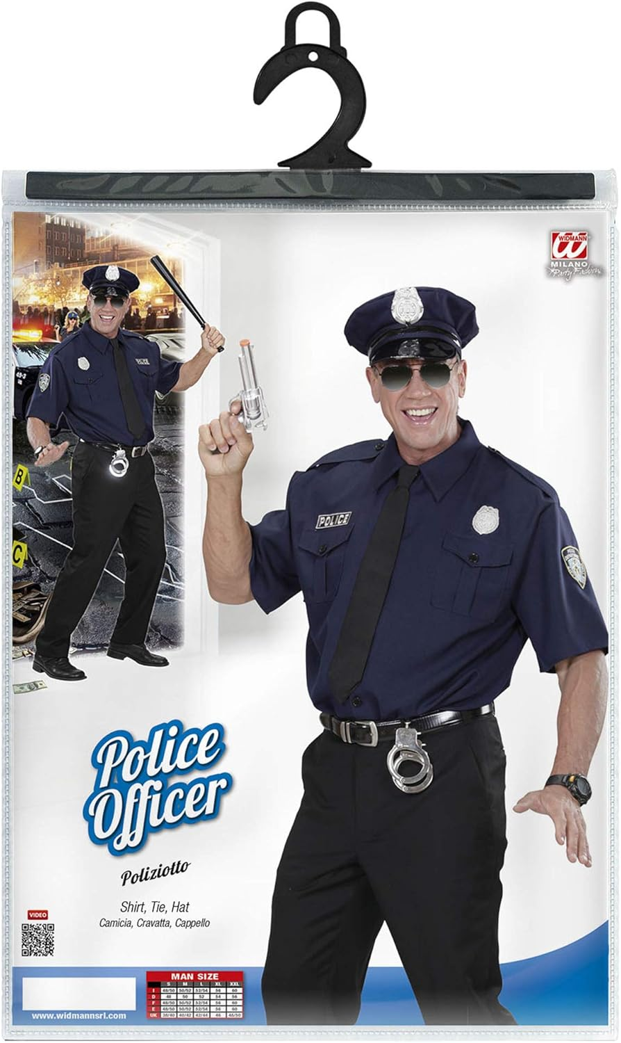 "POLICE OFFICER" (Shirt, Tie, Hat) - (XL) image number 3