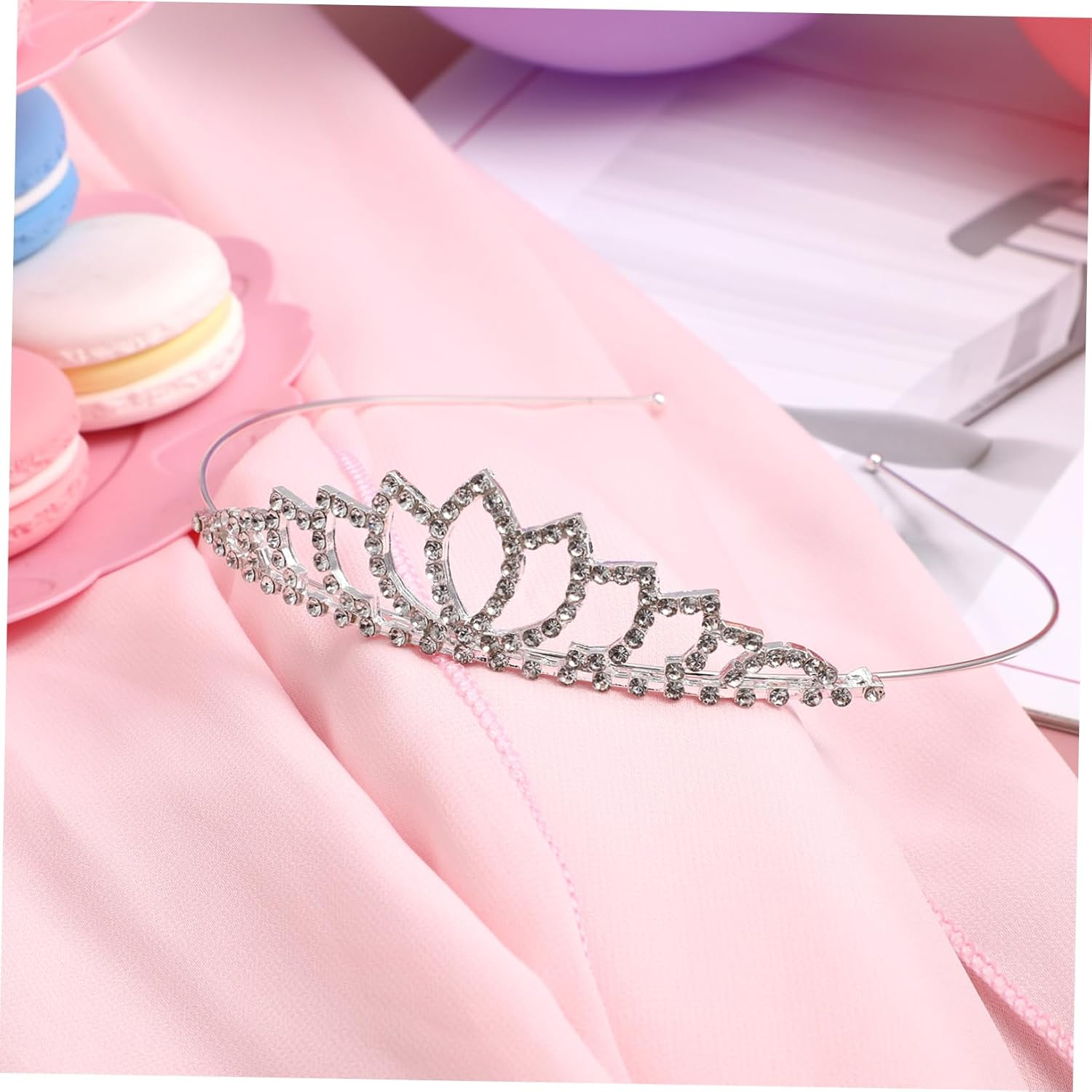 Rhinestone Bridal Hairband Tiara for Women and Cartoon Design Hair Clip Suitable for Weddings Engagements and Parties Elegant Material with Look image number 6