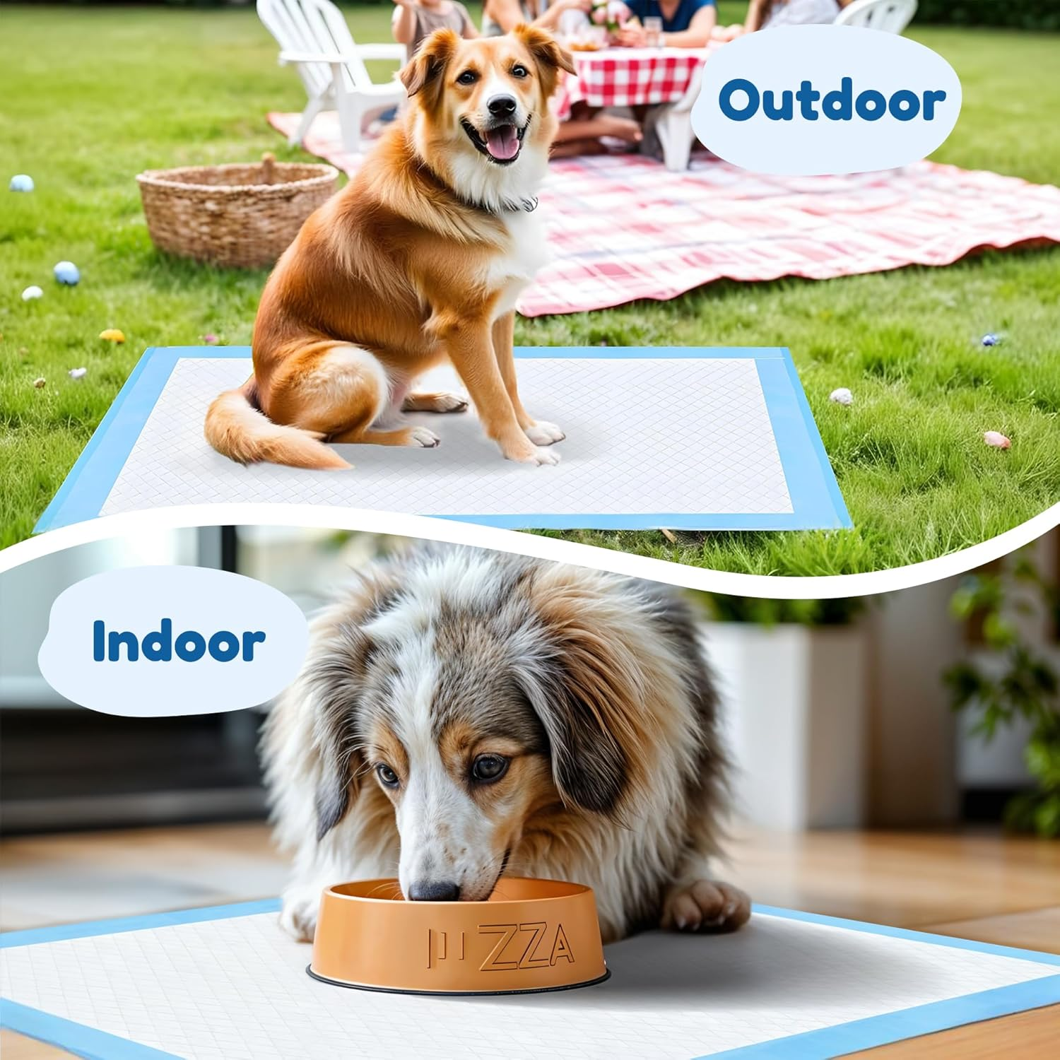 Super Absorbent Waterproof Dog and Puppy Pet Training Pad, Housebreaking Pet Pad, 50-Count Small-Size, 17.1&rsquo;&rsquo;X23.6&rsquo;&rsquo;, Blue image number 6