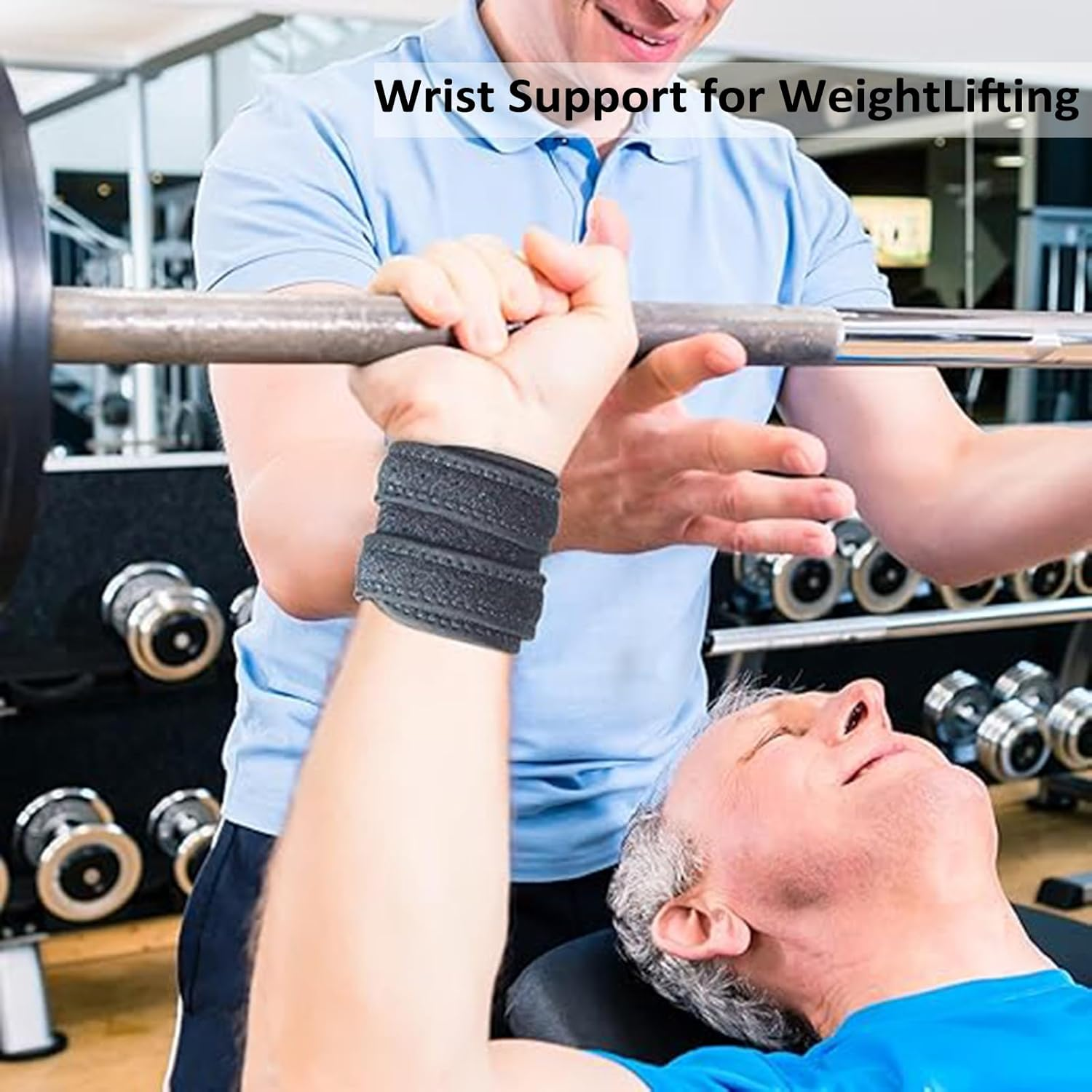 Wrist Brace for TFCC Tears, Adjustable Wristband Wrist Wraps Support for Fitness Tennis Weightlifting Tendonitis Carpal Tunnel Arthritis Pain Relief, One Size Adjustable image number 1