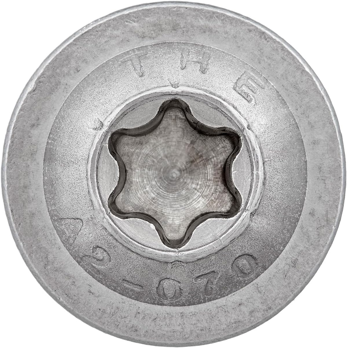 Rounded Head Screw with Flange and Hexalobular/Torx (ISR, TX) According to Standard: ISO 7380-2 Stainless Steel A2 V2A Full Thread Flange Screw Flat Head Screw (M5 X 16 Mm, Pack of 10) image number 2