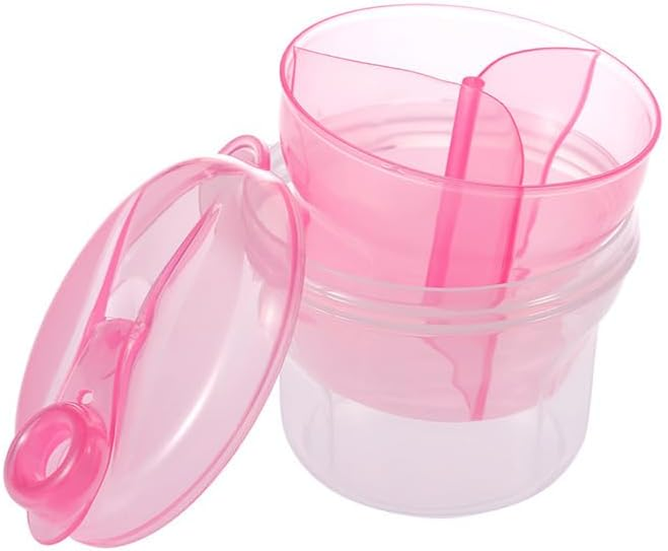 Milk Powder Dispenser Formula Storage Container Pink Portable for Outdoor Travel, Milk Powder Storage Container image number 4