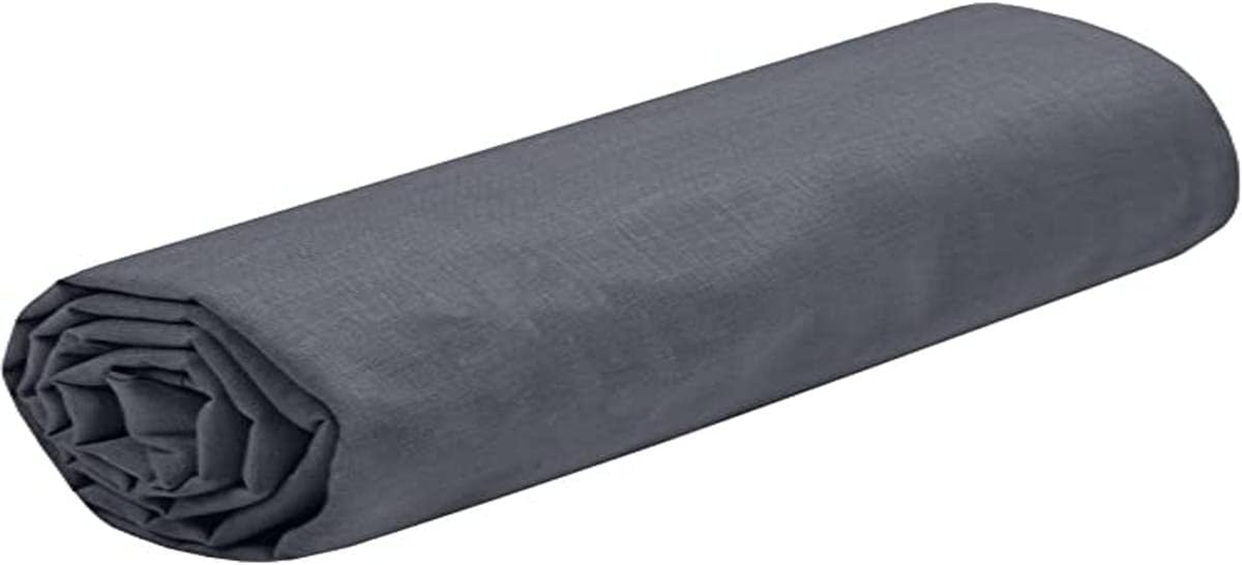 Lovely Casa - Fitted Sheet - Size 140 X 190 Cm - Large 30 Cm - 100% Oeko-Tex Certified Cotton - Mouse Colour - Model Eden - Bed Linen for Home - Soft and Comfortable for a Cosy Nest