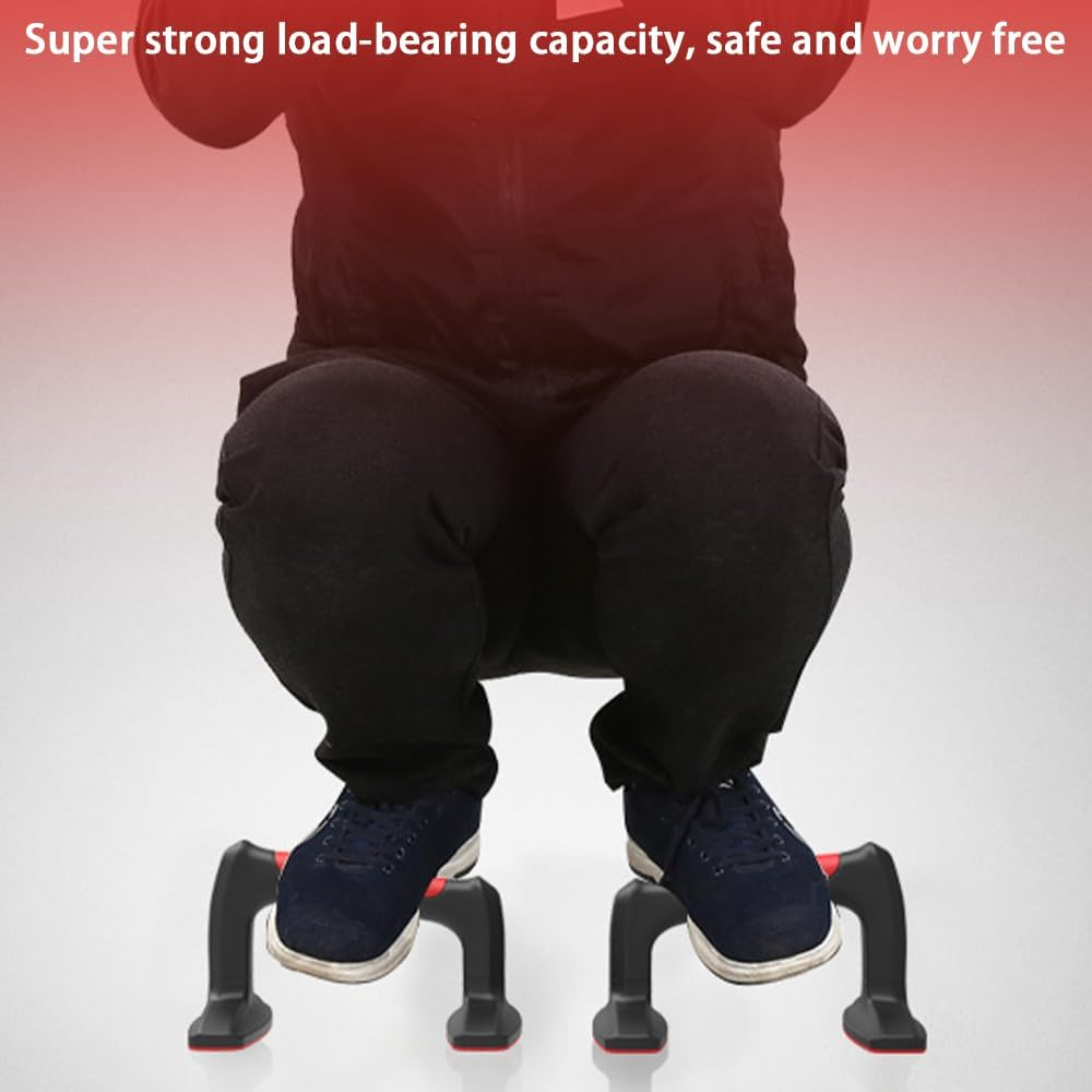 Portable Push up Bars, Non-Slip H-Shaped Push-Up Stand for Fitness Training, Gym Equipment with Anti-Slid Mat for Fitness, Gymnastics, Aerobics, Bodybuilding image number 6