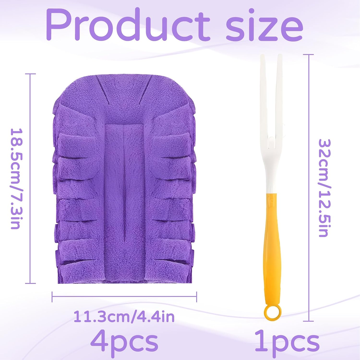 Pack of 5 Washable Duster Telescopic Long Extendable Duster, Dust Magnet, Duster, Telescopic Rod, for Cleaning Car, Computer, Air Conditioning, TV and Other