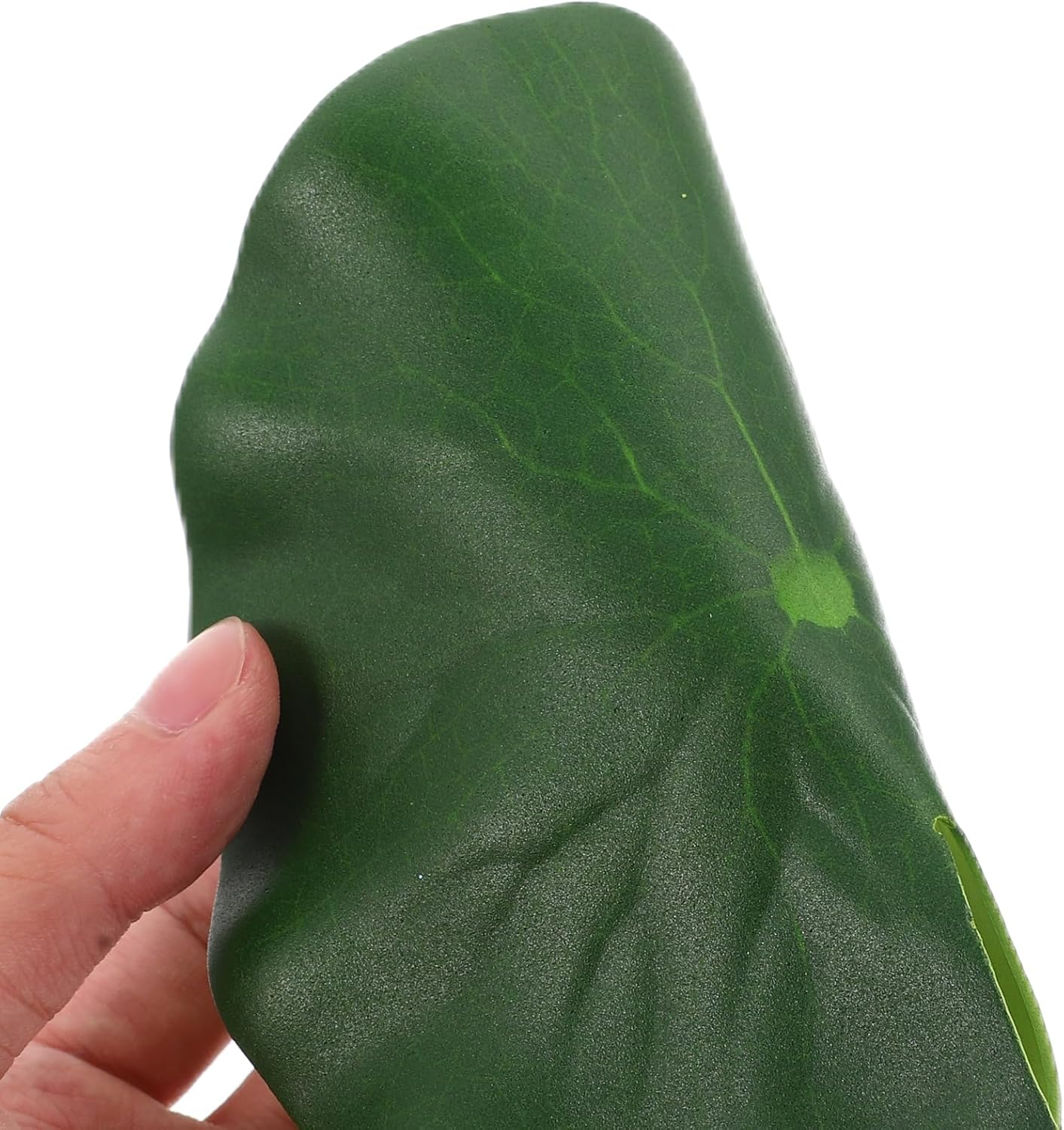 TOVINANNA 20Pcs Simulated Lotus Leaf Floating Lily Pads Realistic Lily Pads Leaves Fish Decorations for Tank Floating Pond Leaf Ornament Lightweight Dense Foam Eva Fish Tank Big Water Lily image number 2