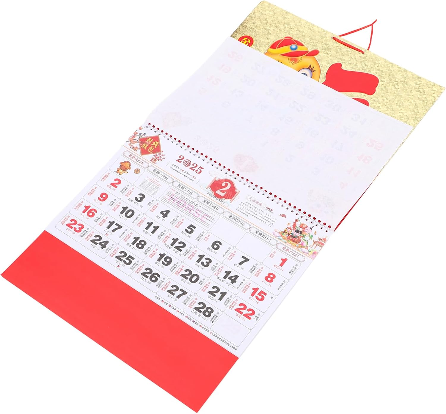 Operitacx Chinese Calendar 2025 Year of Snake Wall Calendar 2025 Chinese Lunar Calendar Lunar Calendar for Chinese New Year