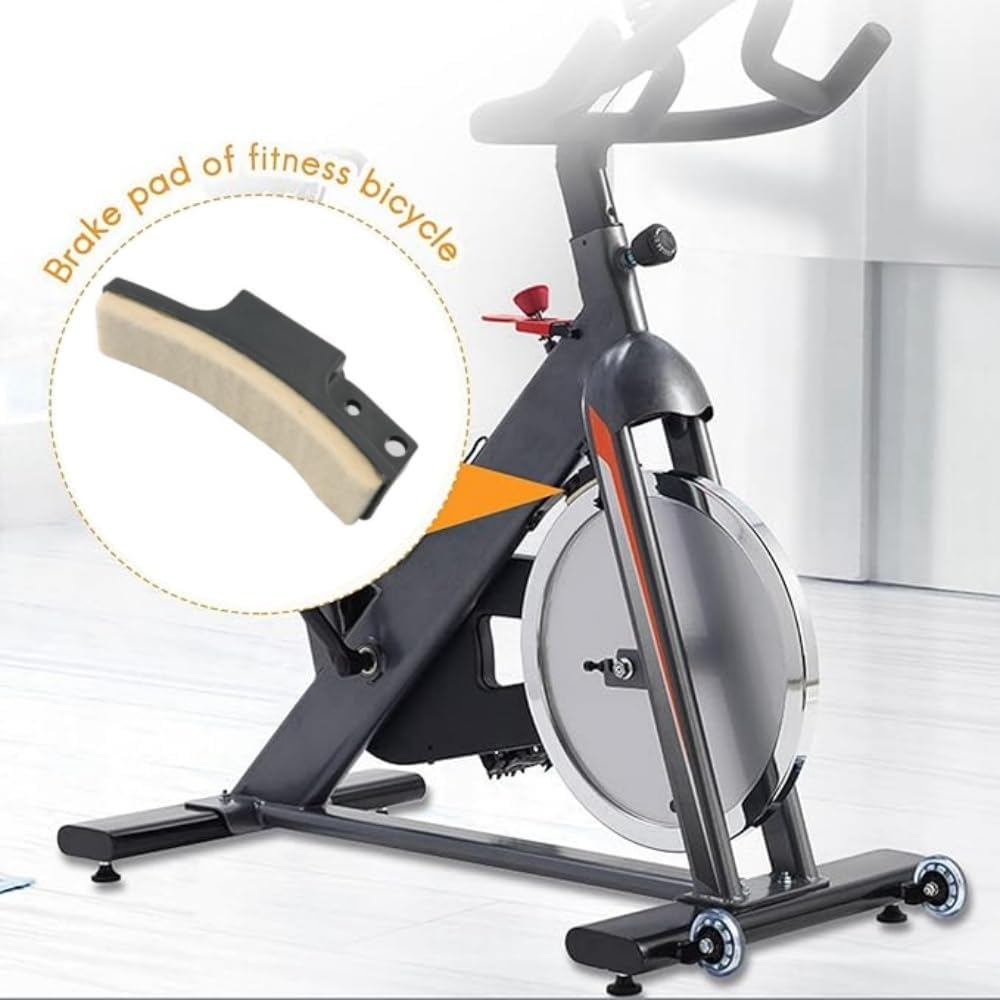 Professional Exercise Bike Felt Brake Pads,Fitness Bike Part,Spinning Bike Brake Pads,Exercise Bike Brake Pads Wool Felt Resistance Drag Pad for Household Dynamic Bicycles,Replacement Part image number 1