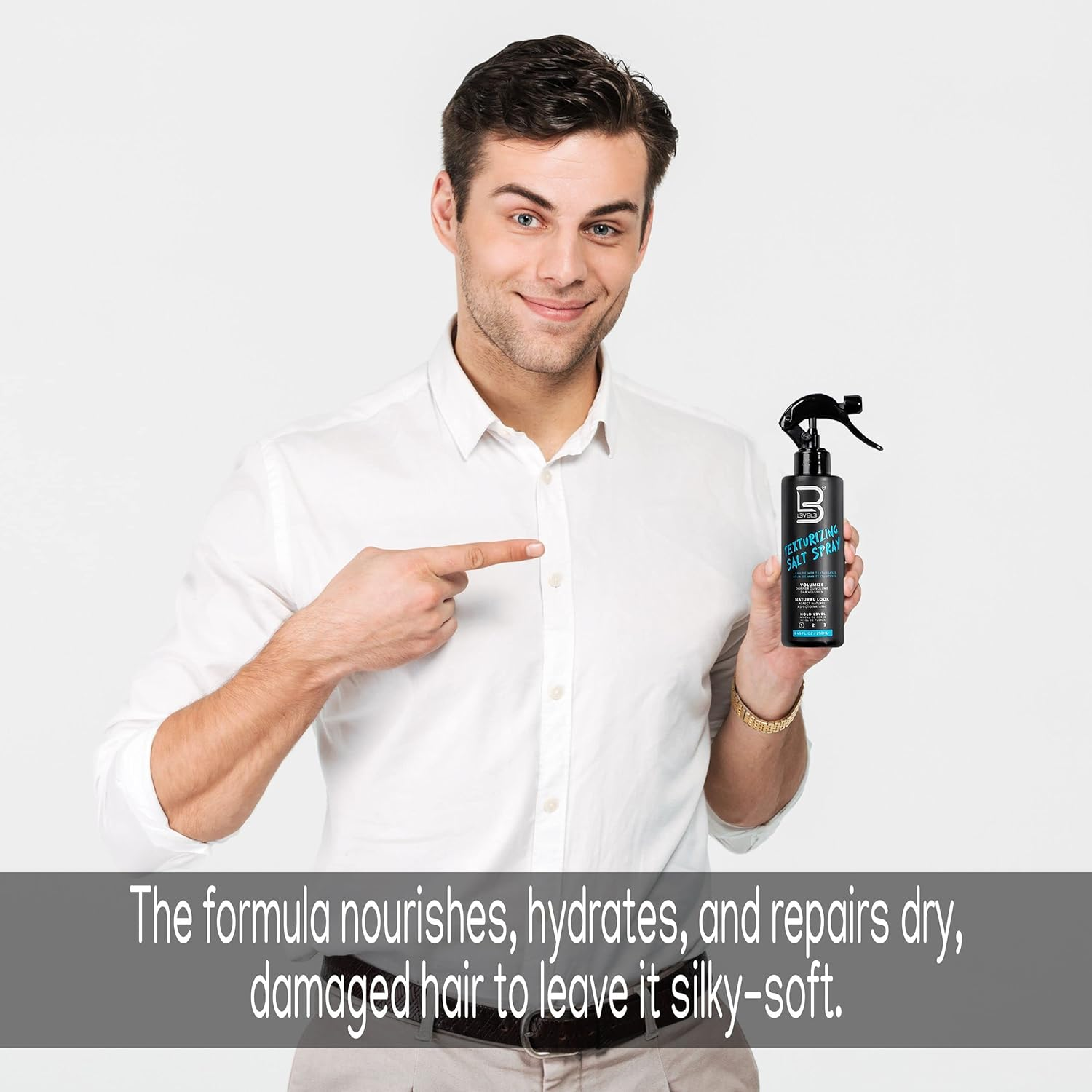 L3VEL3 Sea Salt Texturizing Hair Styling Spray 250 Ml