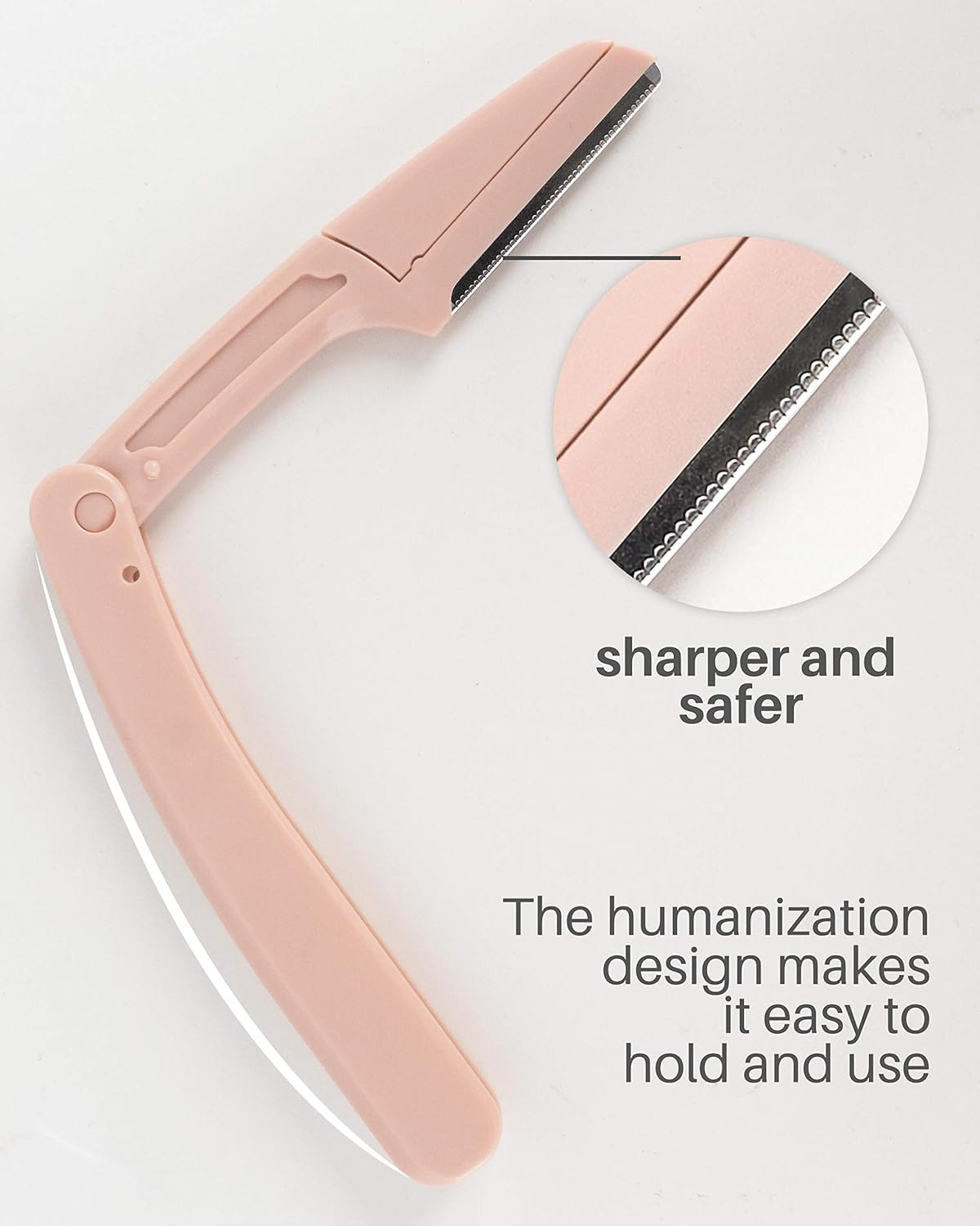 Eyebrow Razors for Women, 15 Pcs Safe Dermaplane Razor, Dermaplaning Tool for Face, Foldable Eyebrow Razor for Women and Men That Helps Smooth the Skin, 3 Colors image number 5