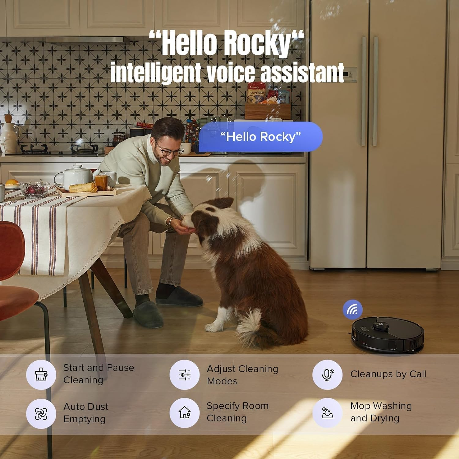 Roborock S8 Maxv Ultra Robot Vacuum and Mop, 10000Pa Suction, Auto Drying, Auto Mop Washing, Self Emptying, Self Refilling, Liftable Dual Brush & Sonic Mop, Video Call, Black【S7 Maxv Ultra Upgrade】