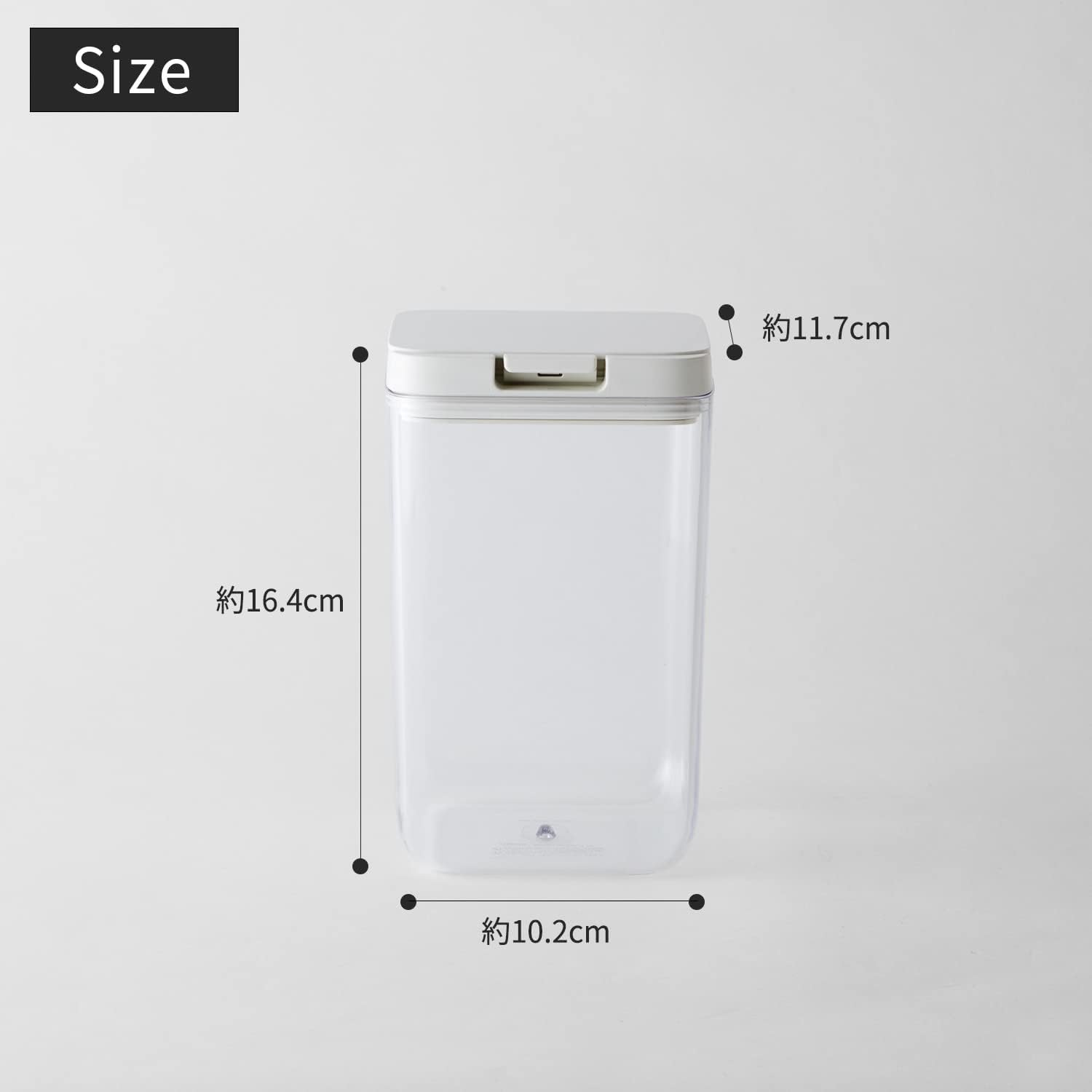 Marna K763CL Storage Container (Tall/Clear) Kitchen Storage Plastic (Food Ingredients, Seasonings, Moisture Prevention), Good Lock Container image number 3