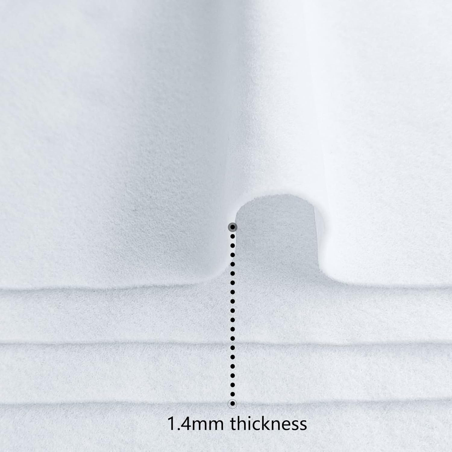 Jtnohx Color Felt, Soft Felt Sheets, 1.4Mm Thick 20X30Cm Handicraft Felt Fabrics for DIY and Sewing Projects (White) image number 3