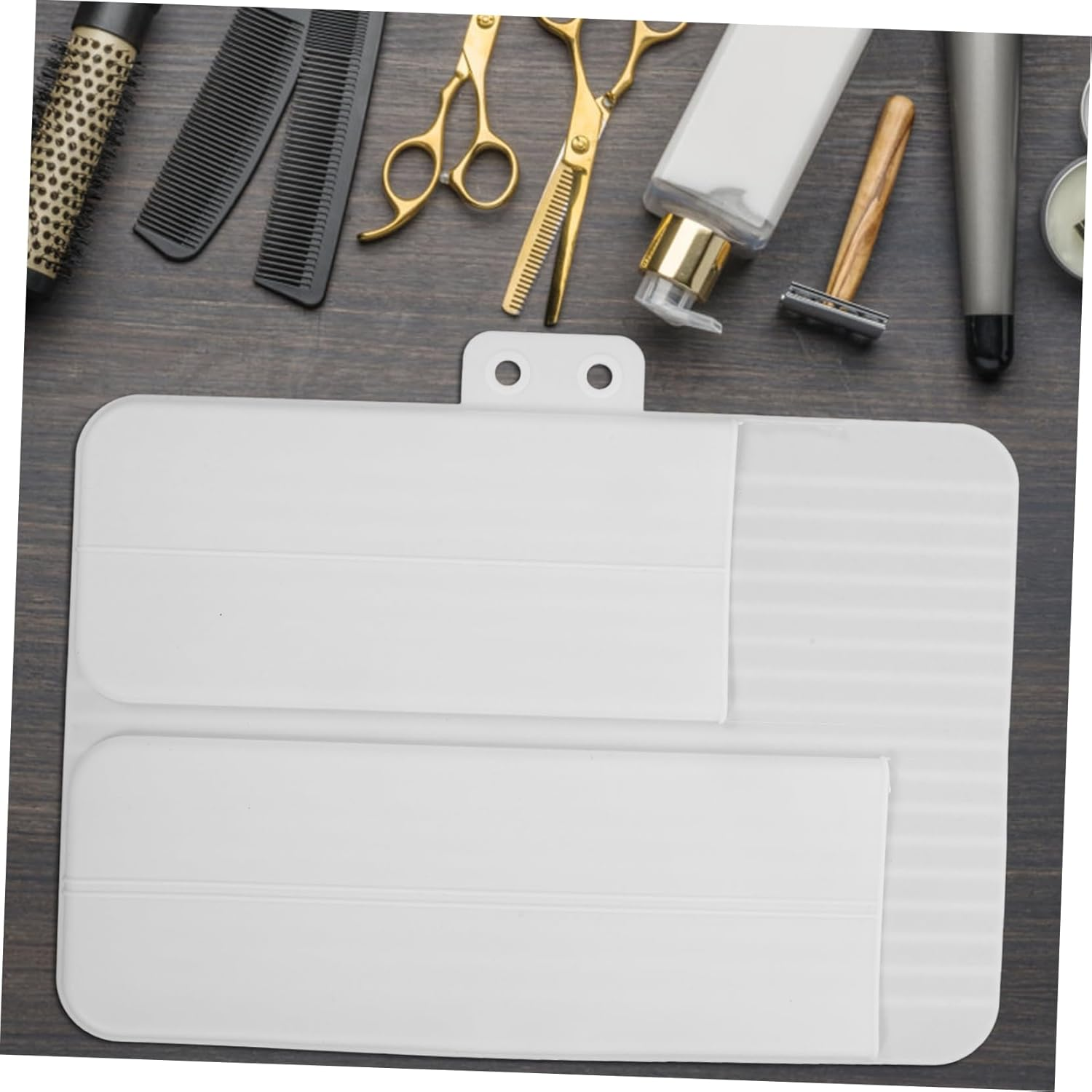 FOYTOKI Curling Iron Holder Heat Mat Travel Case Silicone Pouch for Hair Straightener - Pink image number 3