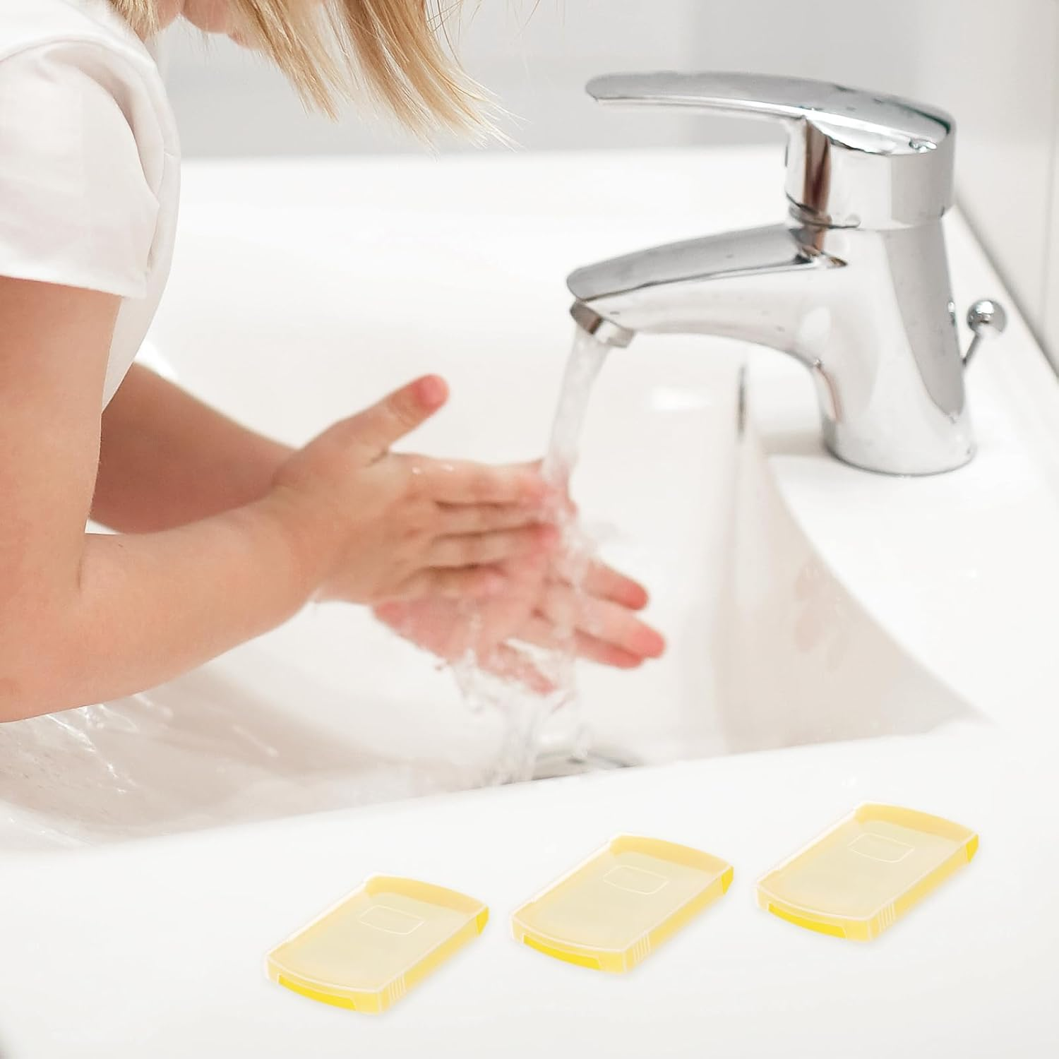 Acdesign 4 Boxes (200 Sheets) Hand Washing Soap Sheets Travel Soap Leaves Foaming Paper Soap for Outdoor Travel, BBQ, Party, School, Camping Hiking image number 2