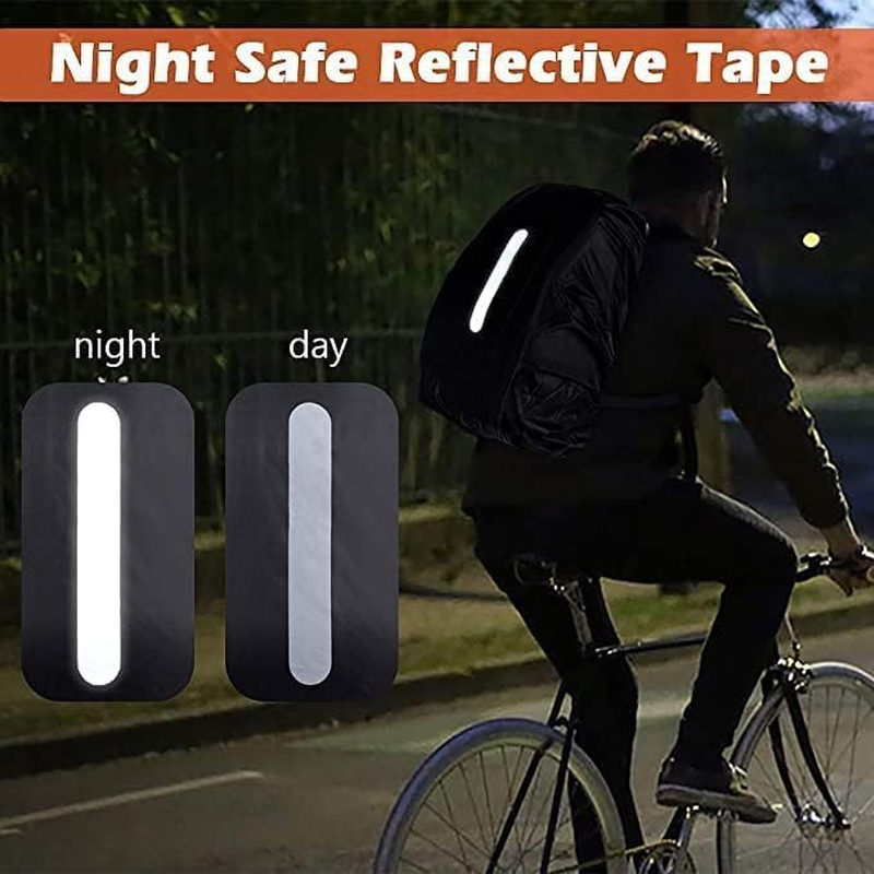 MOPHOEXII 2 Pack Waterproof Rain Cover for Backpack, Backpack Rain Cover with Reflective Strip，Rucksack Rain Cover for Bicycling/Hiking image number 3