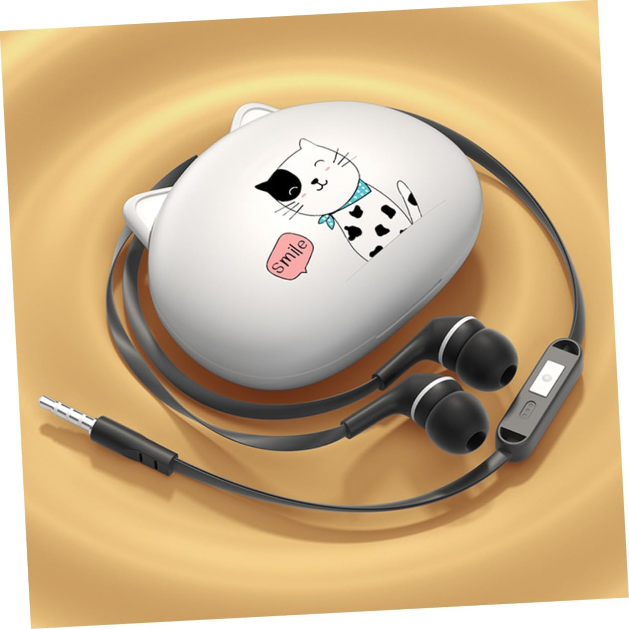 PERSELOSO Wired In-Ear Earphones with Microphone for Phones, Compatible Headset with Volume Control, Portable Inner Ear Wired Earbuds for Calls and Music Listening image number 6