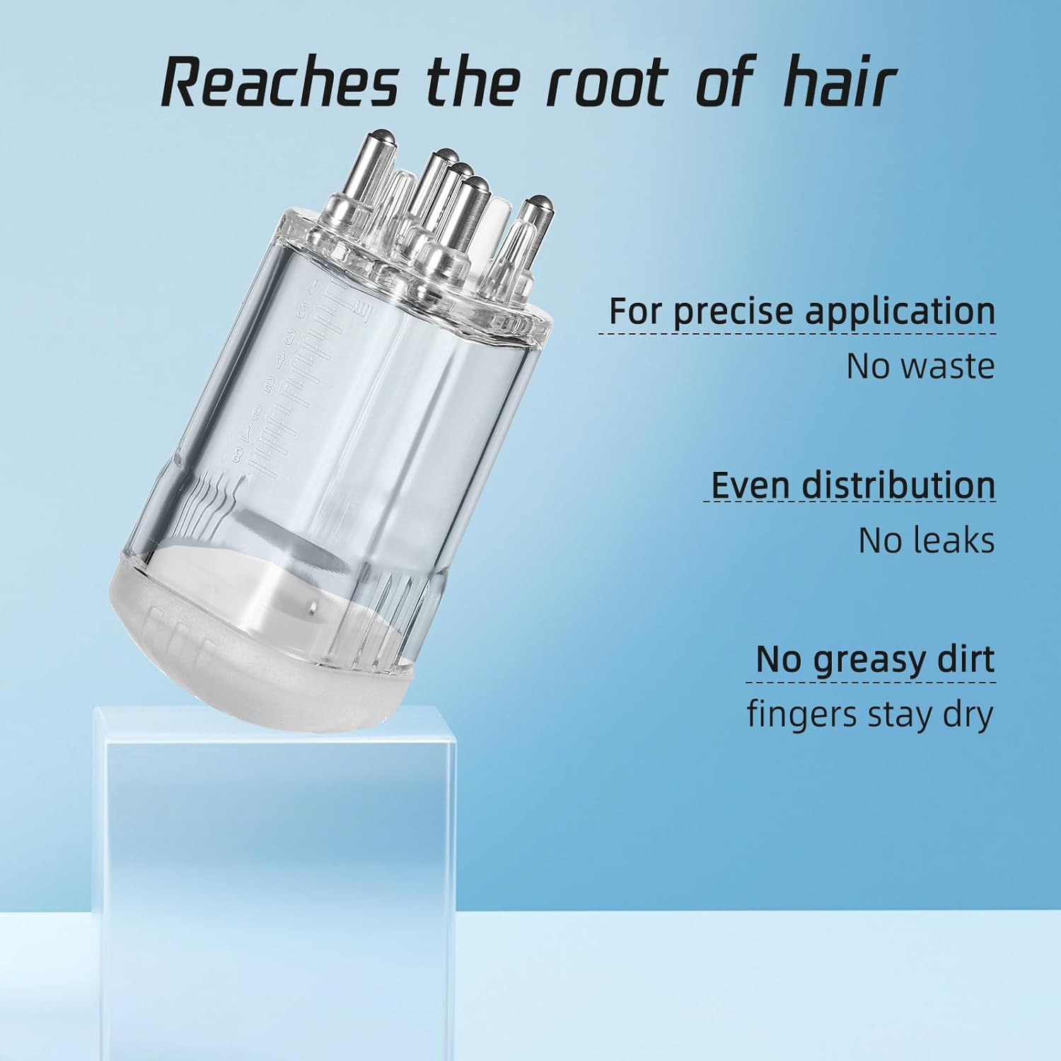 2 Pcs Hair Oiling Applicator, Quick and Efficient Hair Oil Dispenser Brush Root Comb Applicator Bottle for Hair Oil Scalp Applicator Comb Massager for Hair Oil and Thin Hair Serums image number 4