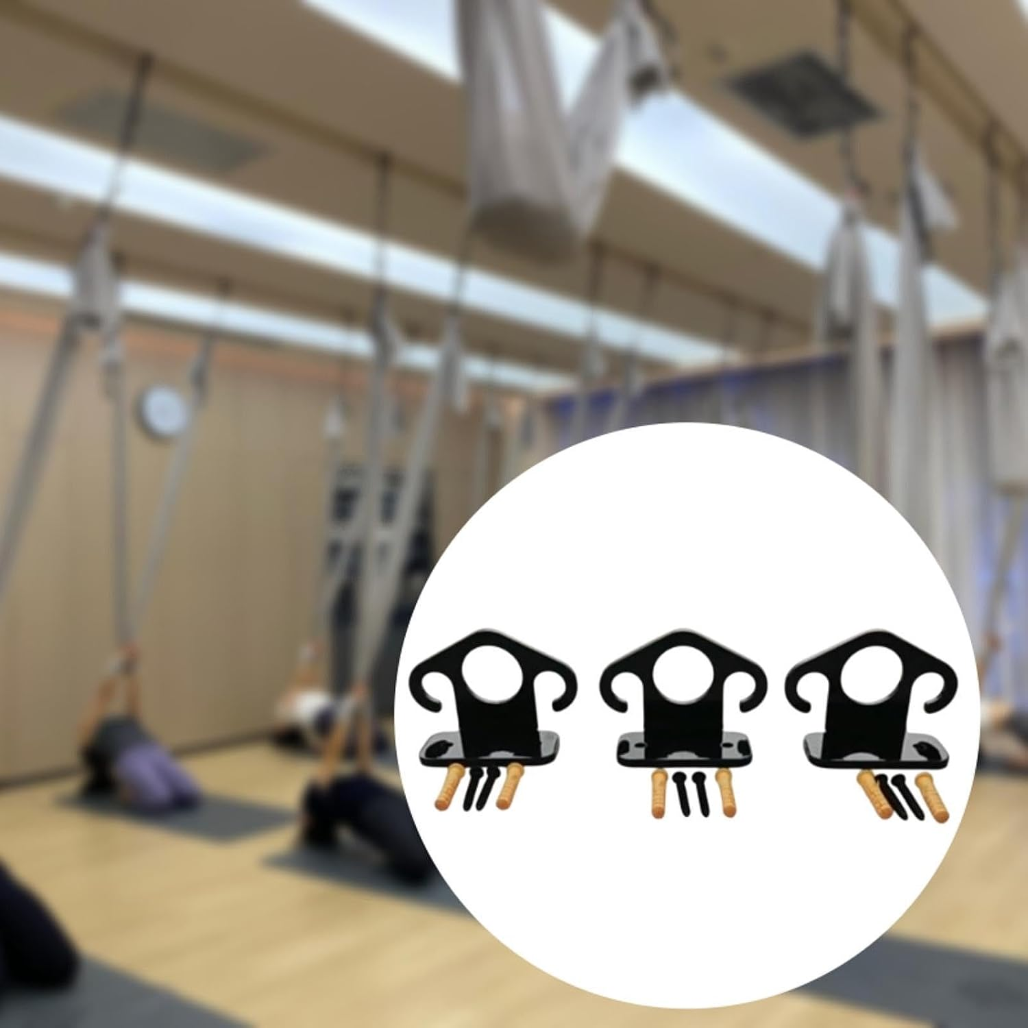 STARTIST 3Pcs Wall Mount Workout Anchors Resistance Band Wall Anchors, Wall Anchors Wall Mount Anchors for Home Gym, Physical Exercise image number 4