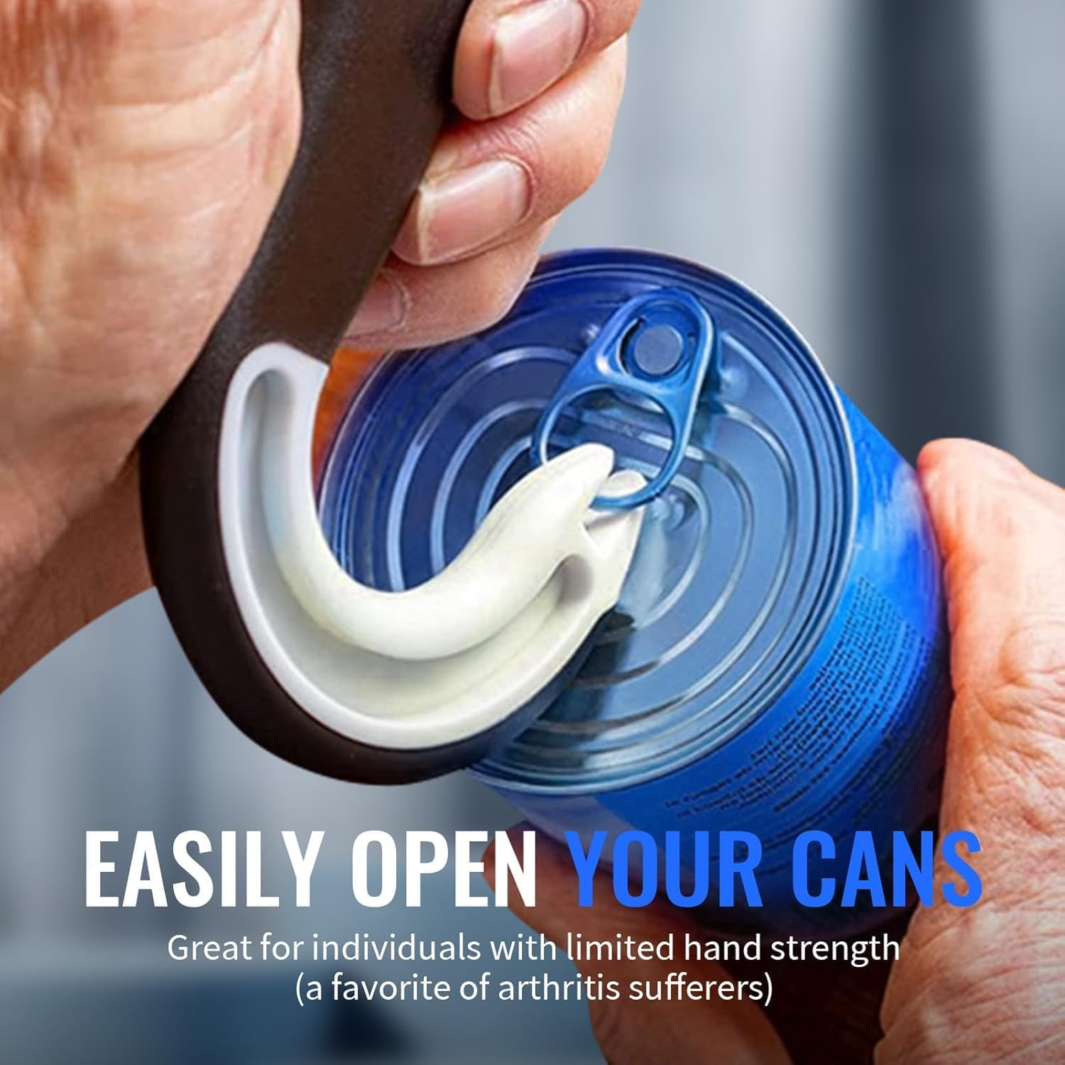 2 Pcs Easy Open Ring Pull Can Opener Easy Grip Opener Ring-Pull Helper for Ring Pull Tab Cans Tins Bottles image number 5