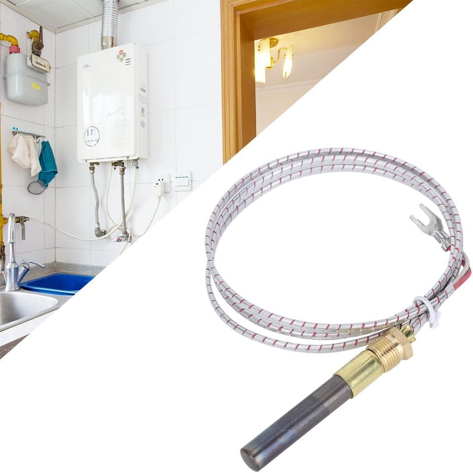 36" Thermopile Generator, Fireplacethermopile Water Heater Stove Heater Thermocouple Replacement,For Gas Ovens,Gas Grills, Gas Boilers and Gas Water Heaters