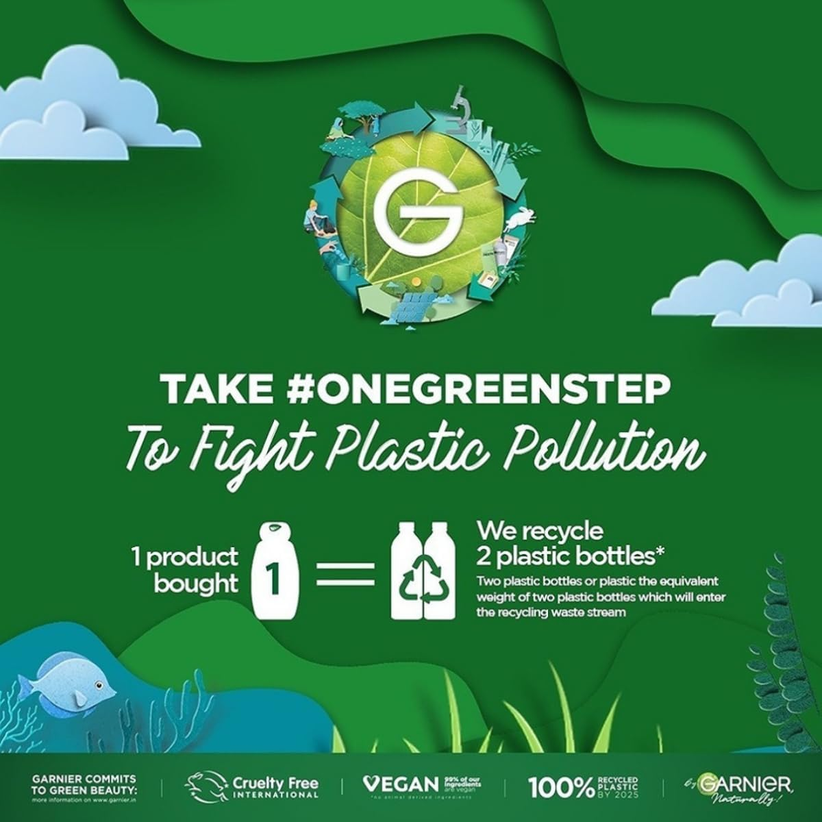 Garnier Light Face Wash 100G image number 2