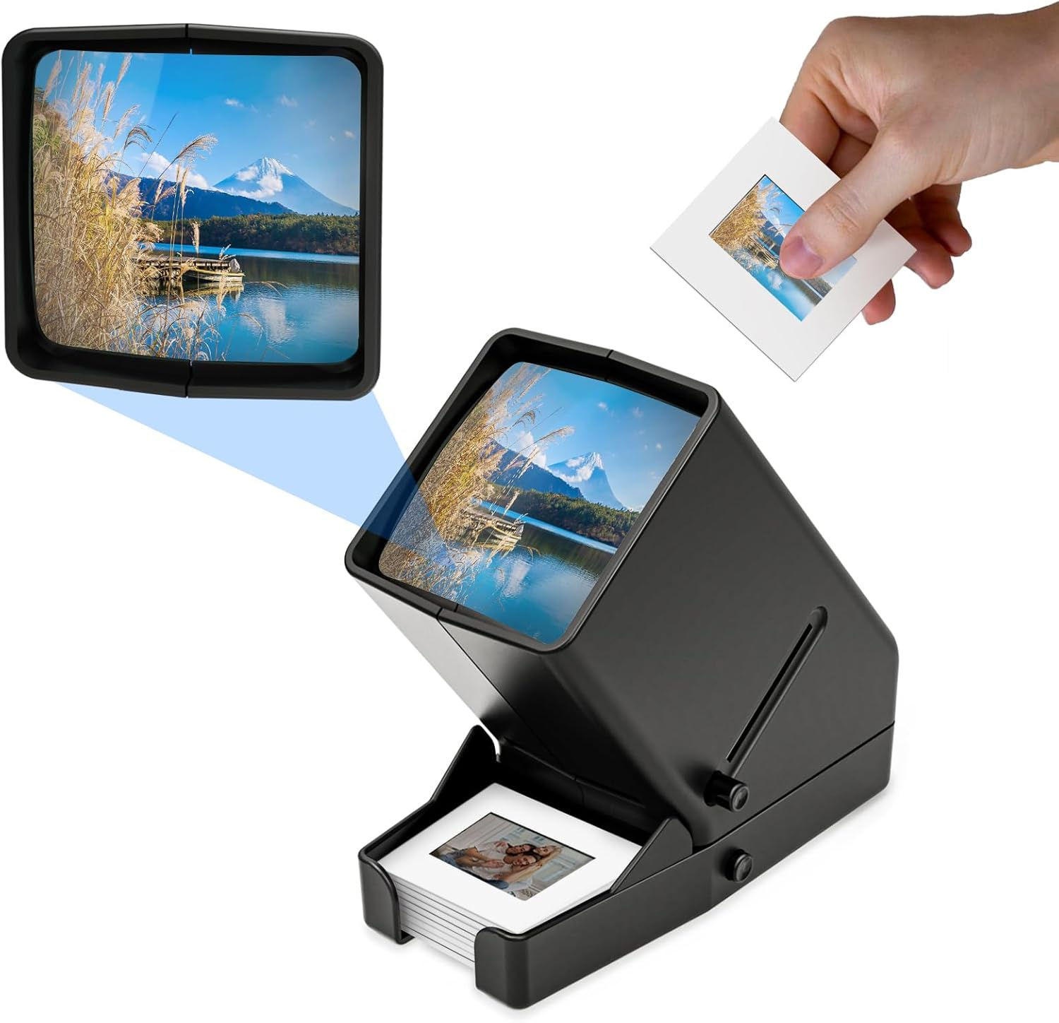 35Mm Slide Viewer, 3X Magnification, USB Powered/Battery Operation-For 35Mm Slides & Positive Film Negatives (4AA Batteries Included) image number 5