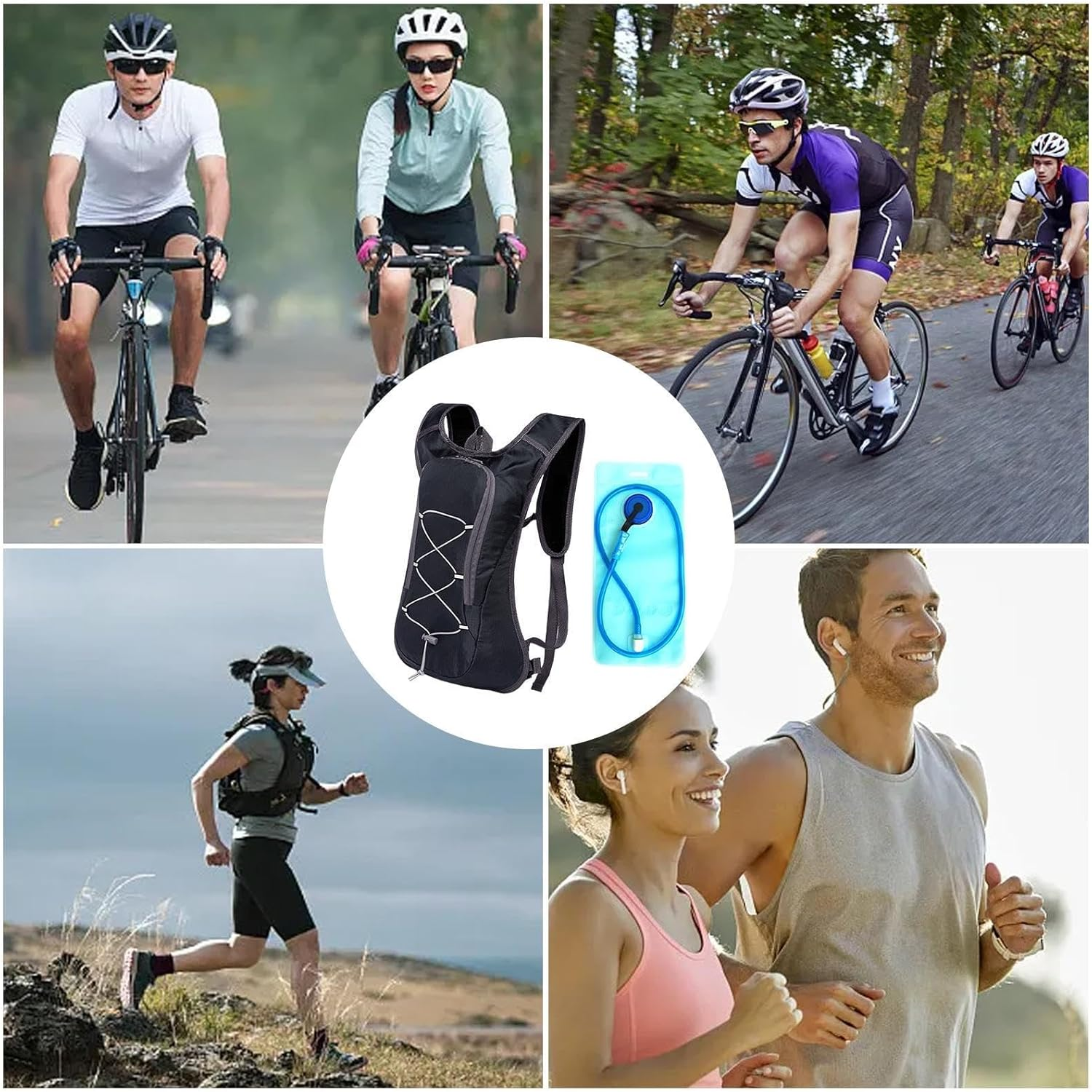 Hydration Pack, Hydration- Water Backpack with 2L Hydration Bladder-The Perfect Backpack for Outdoor Sports Cycling Skiing Hiking Running Camping Climbing