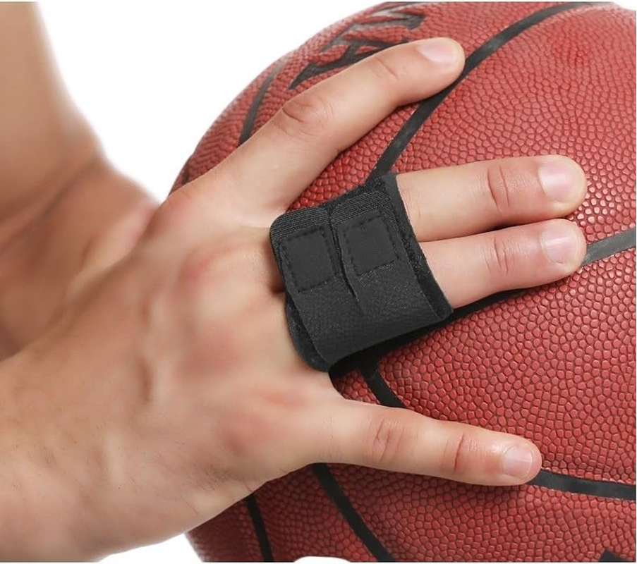 2 PCS Finger Sleeves for Support & Protection - Adjustable Finger Splints & Compression Wraps for Basketball, Tennis - Breathable & Lightweight Design for Two Finger Sports Injury Prevention (L) image number 2