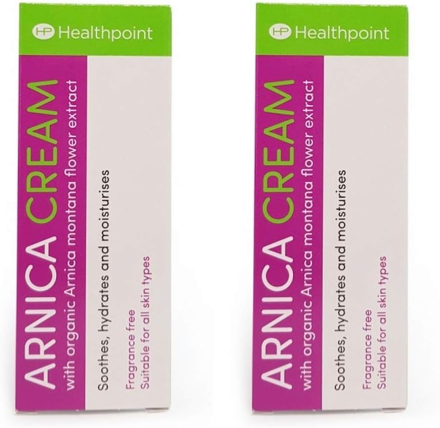 Healthpoint Arnica Cream with Organic Arnica Montana Flower Extract Almond Oil and Cocoa Butter (Twin Pack) image number 1