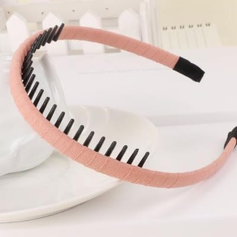 4 Color Fashion Headbands for Women Girls Fabric Hairband with Tooth Comb Hair Accessories Non-Slip Hair Hoop Comfy Headwear. image number 2