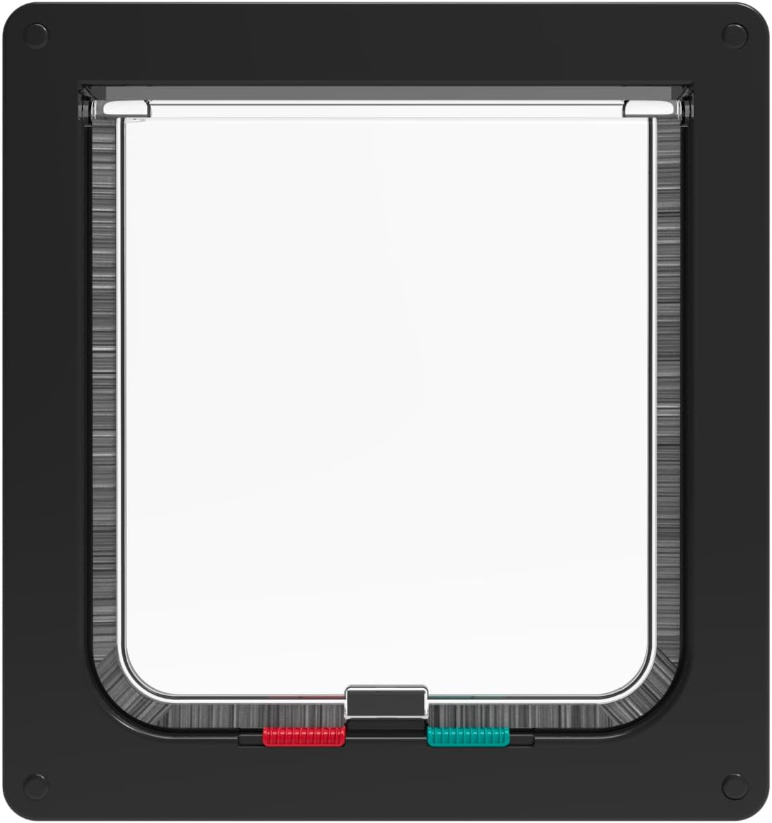 Hakuna Pets Standard Cat and Small Pet Door, Large, Black, Pets up to 20 Lbs image number 1