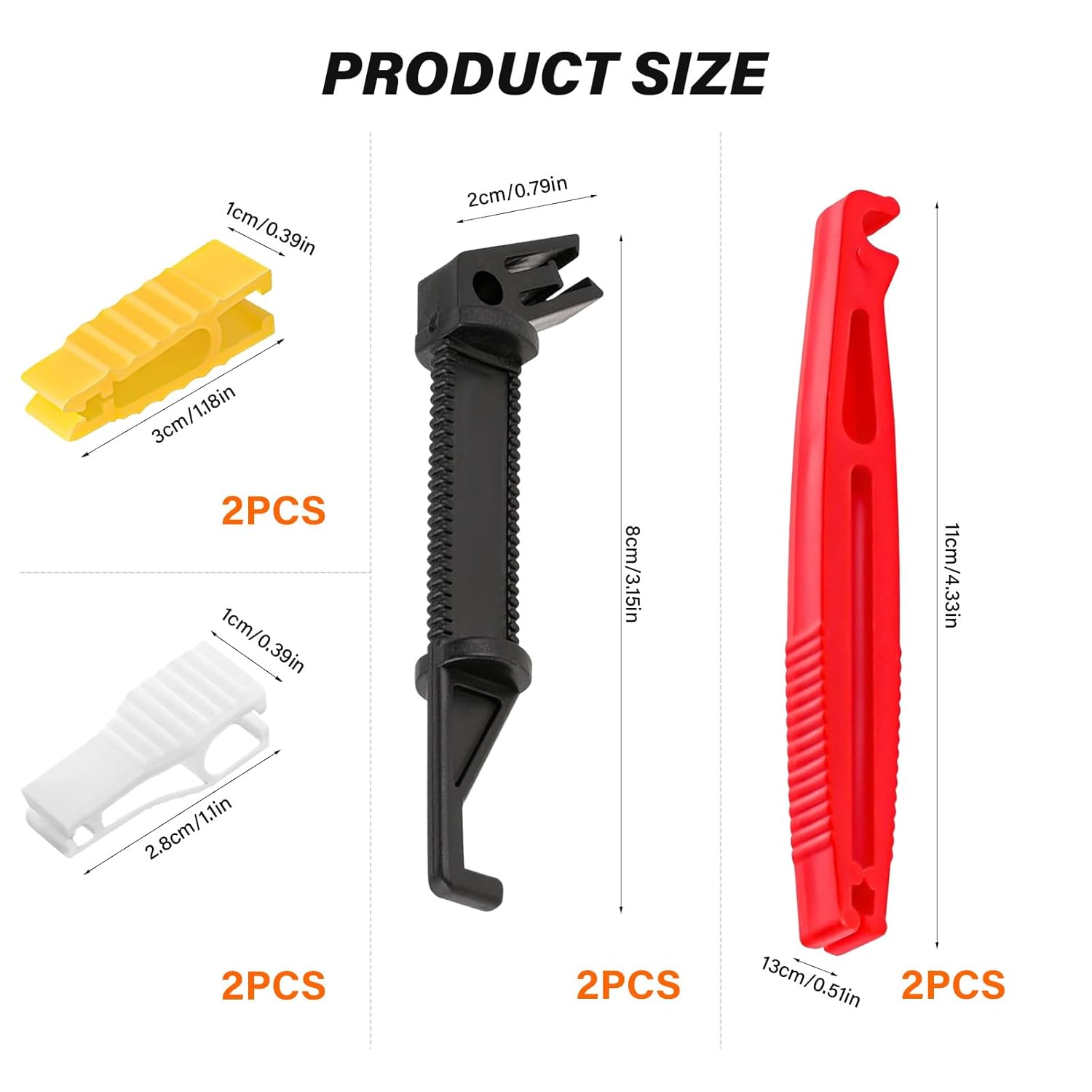 8 PCS Fuse Puller, Plastic Car Fuse Pull Tool, Automotive Glass Fuse Puller Fuse Extractor Tool for Car Motorcycle Truck Fuses image number 4