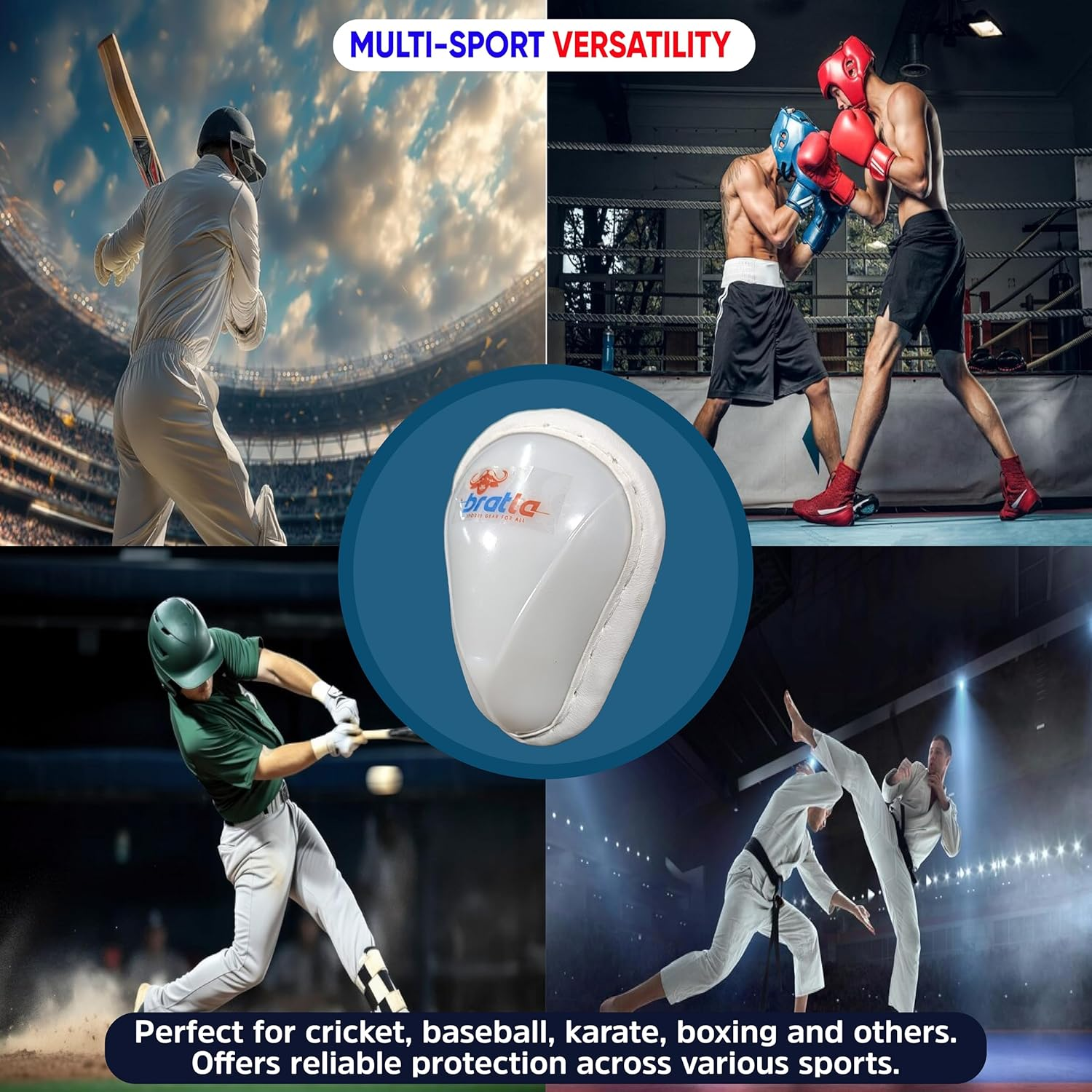 Cricket Abdominal Guard Supporter Athletic Cup Groin Protector for Men Multi Sports image number 4