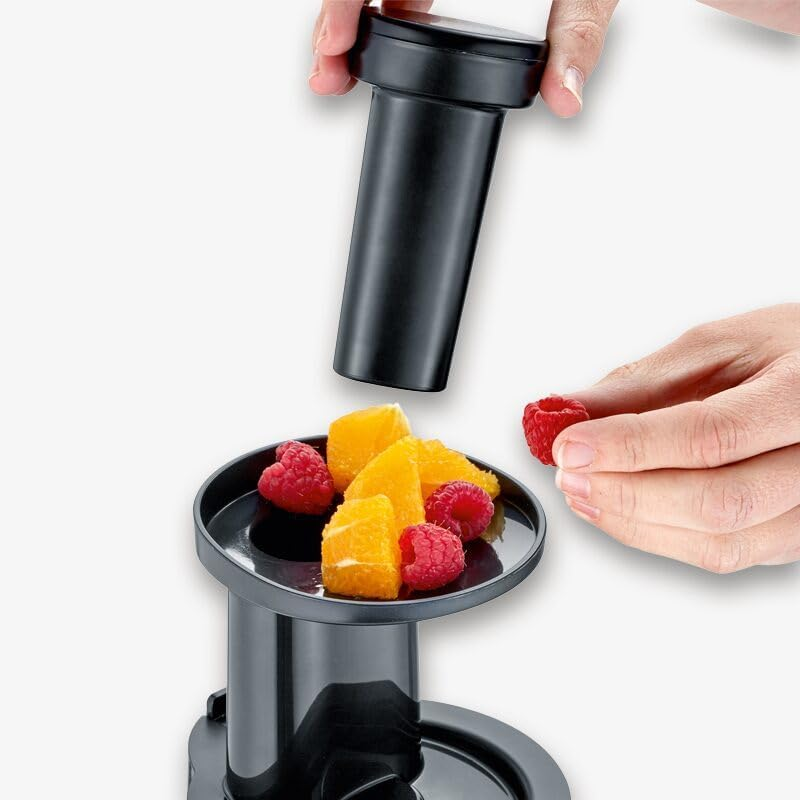 Severin Multi-Purpose Electric Juicer with 400 W of Power ES 3566, Brushed Stainless Steel-Black image number 6