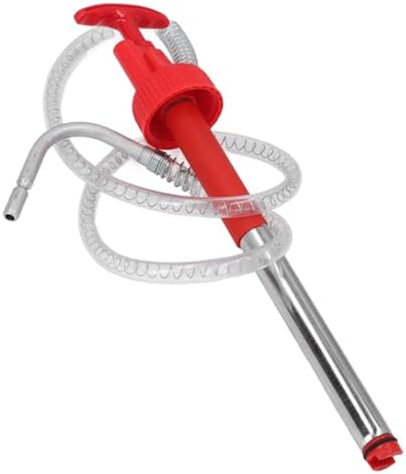Jiawu Portable Transfer Pump, Hand Siphon Pump for Gas, Fuel, Oil, Water Transfer Oil Extractor with 4.16Ft Extra Long Hose for 20L Drum, Multi Use Liquid Pumps Transfering Water Fuel image number 5