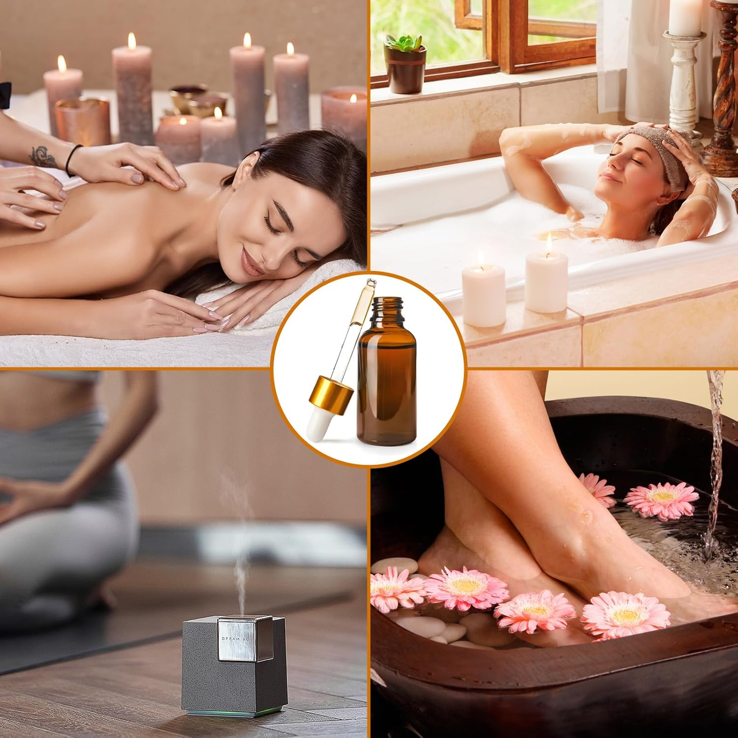 Fayrvind 6 Pack 30Ml Amber Glass Dropper Bottles, Small Travel Bottle with Pipette, Mini Boston Refill Cosmetic for Essential Oil, Liquid, Lab Dispenser, Serum, Aromatherapy, with 12 Labels and Pen image number 6