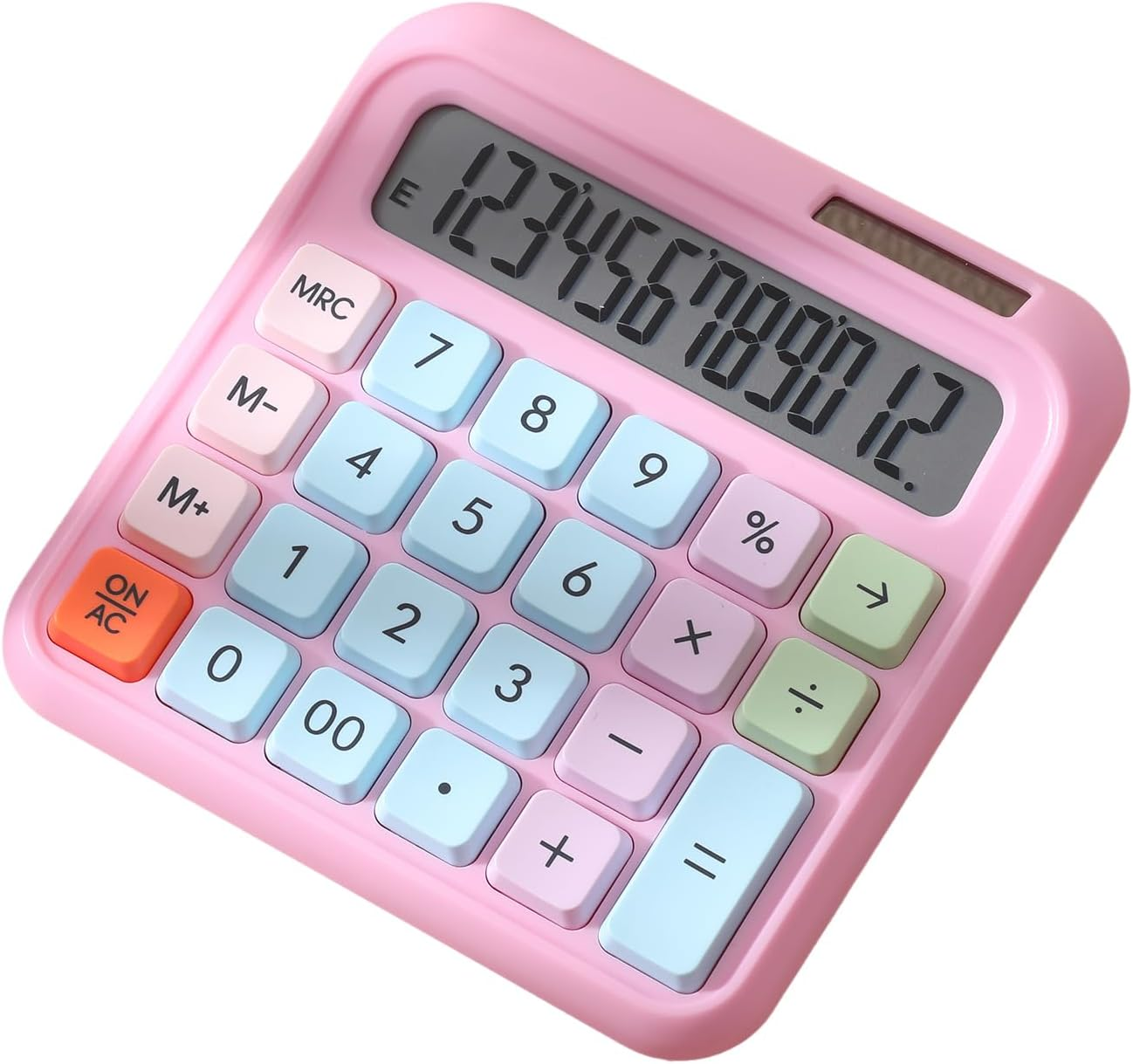 Desktop Calculator 12 Digit Large Display Big Button Solar and Battery Operated Suitable for Office School Home Students Accountant image number 2