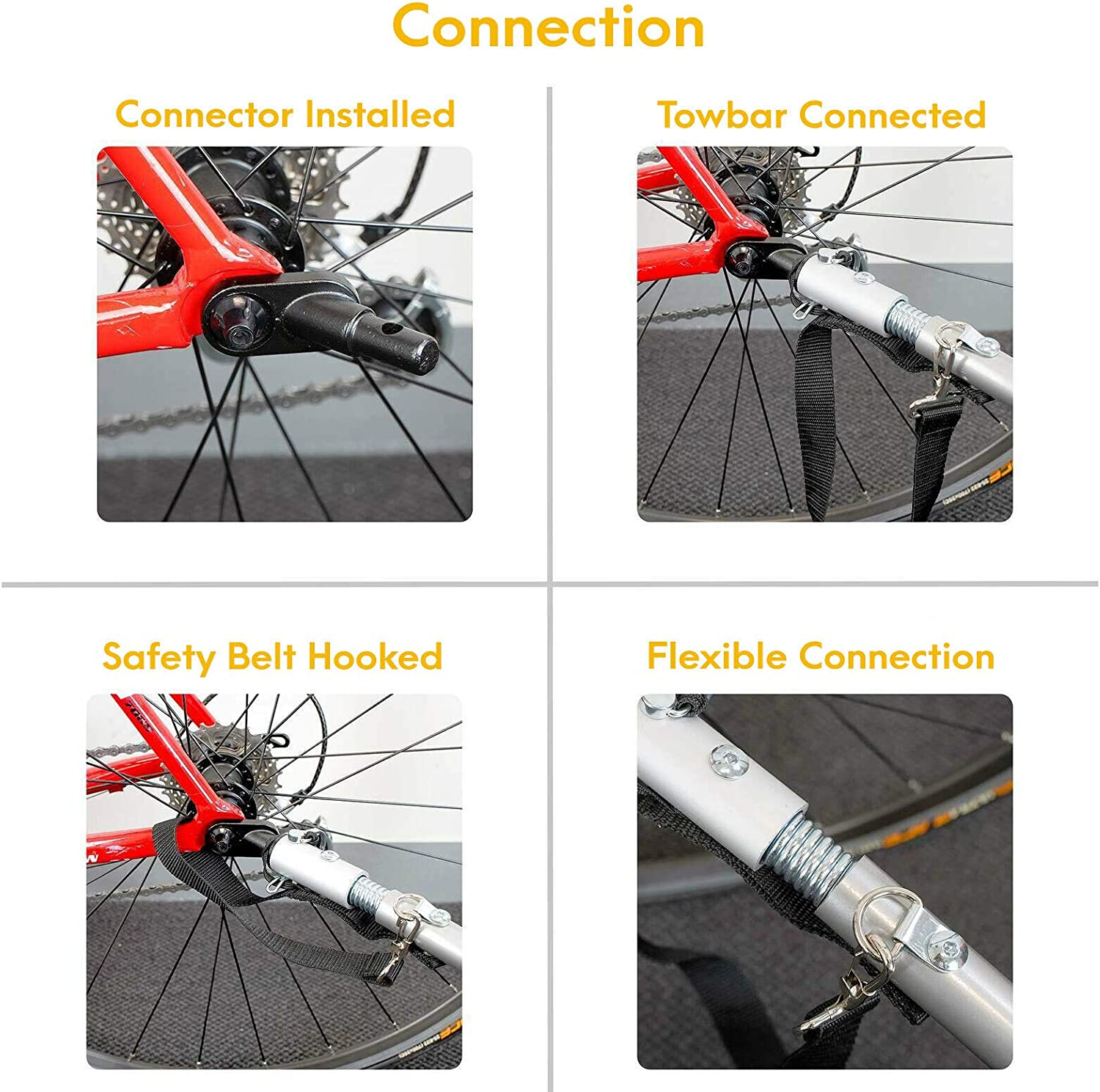 Cyclingdeal Foldable Bicycle Bike Baby Children Kids Trailer and Stroller Jogger for 1-2 Kids image number 6