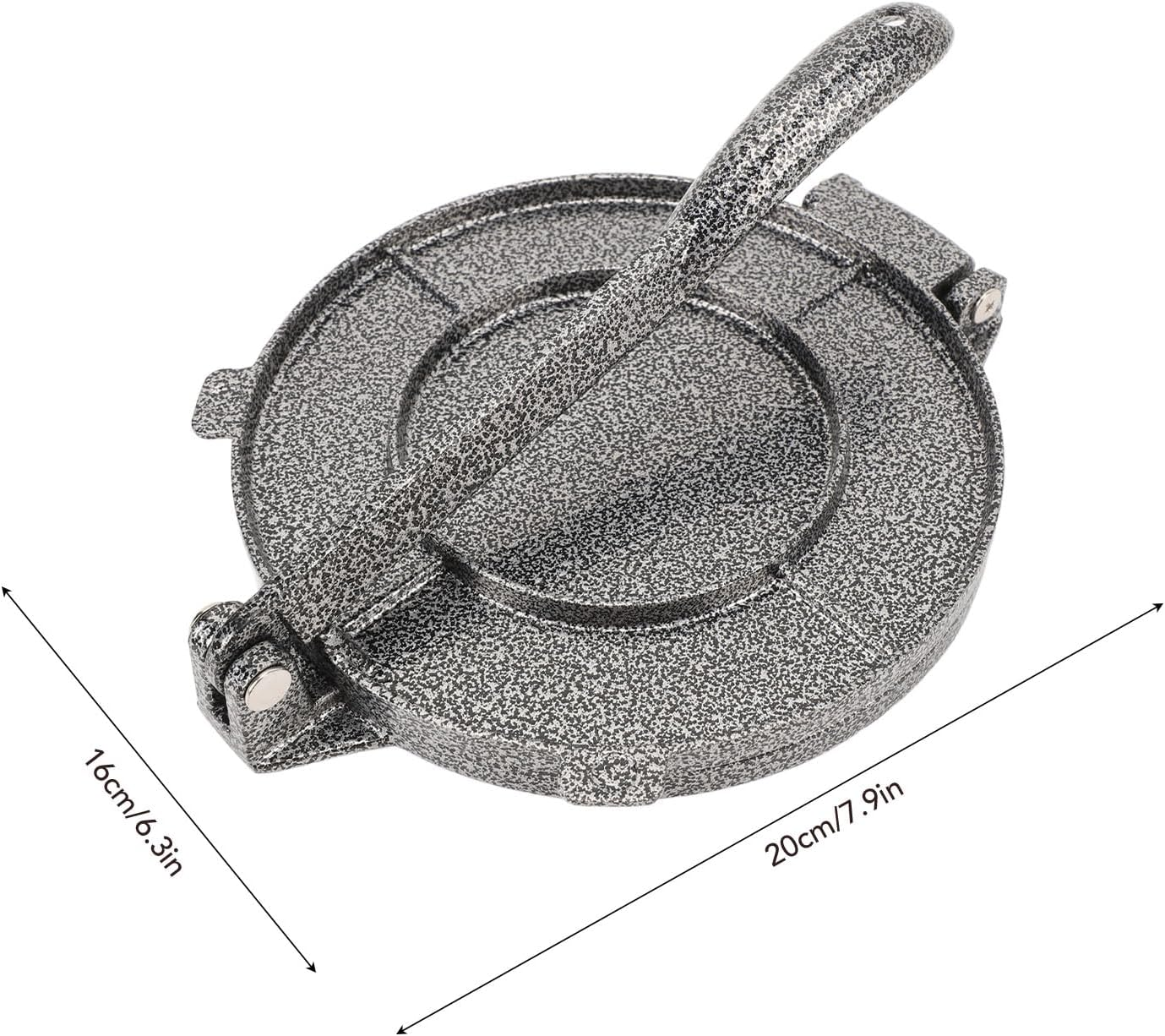 Tortilla Press, 6.3 Inch Commercial Grade Tortilla Maker Press, Heavy Duty Aluminum Alloy Roti Maker Dough Maker for Homemade Flatbreads, Rotis, Empanadas, Flour Tortilla image number 3