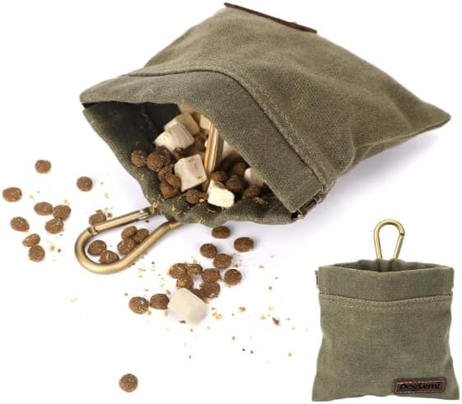 Dog Treat Bags Training Pouch Portable Puppy Dog Training Treat Pouch Auto Closing Pet Snack Reward Pocket Dog Food Dispenser Treat Pouches for Pet Training Travel or Outdoor Use image number 2