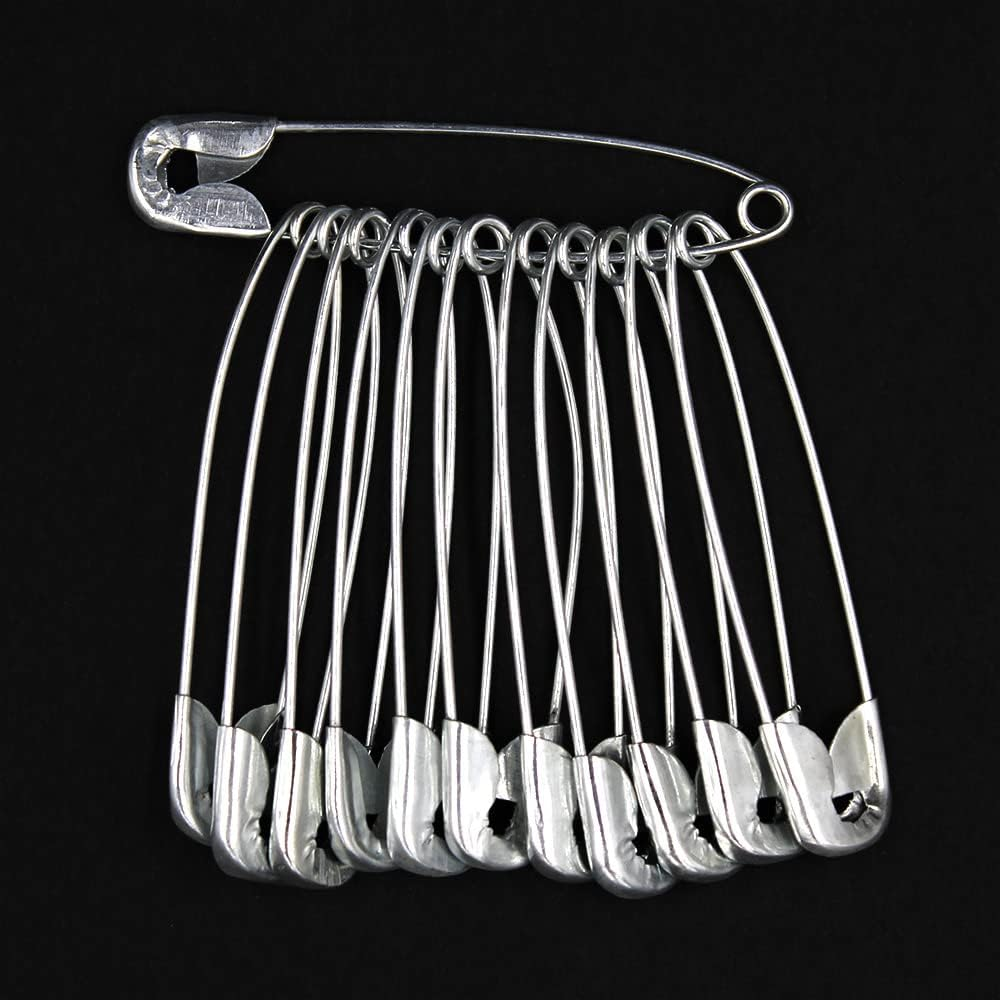 Sullivans Safety Pins 12 Pieces, Size 3/46 Mm, Silver