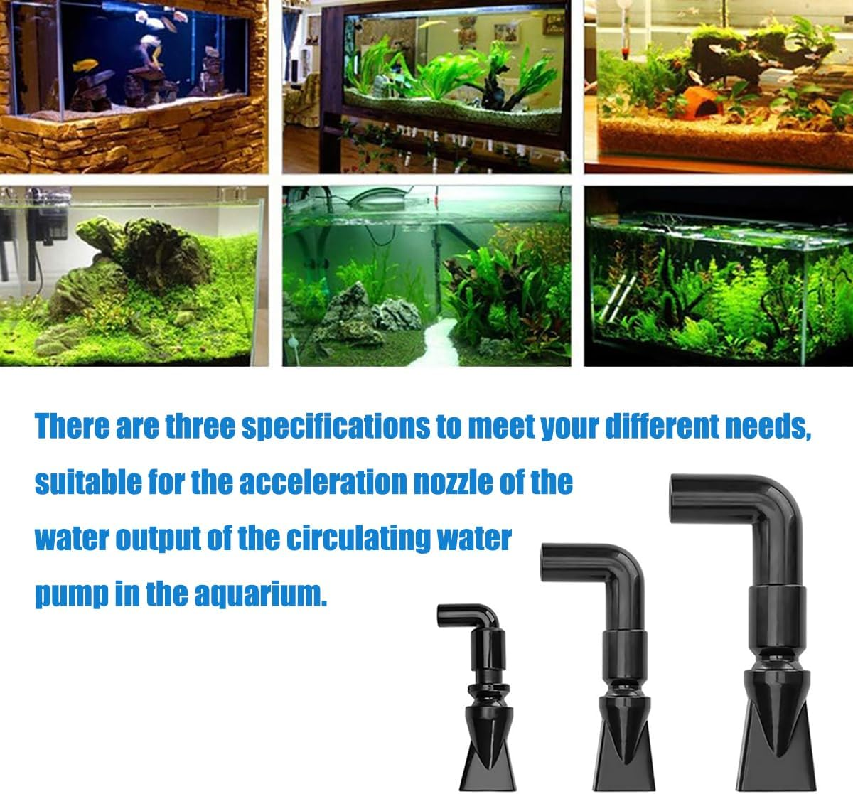 3 Pcs Aquarium Water Outlet Duckbill Plastic 360&deg; Adjustable Fish Tank Rotating Water Outlet Aquarium Outlet Nozzle Joint Tank Water Outlet Tube Fitting for Fish Tanks Water Outflow Pipe Fitting