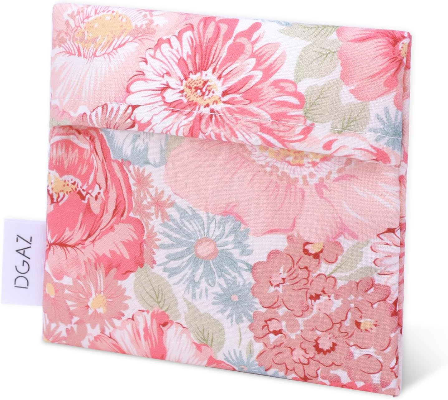 DGAZ Sanitary Napkin Storage Bag, Period Bag for Teen Aged Girls, Portable Period Bag for Panty Liners/Menstrual Cup/Small Tampons，Mini Makeup Bag for Purse(Blooming) image number 4