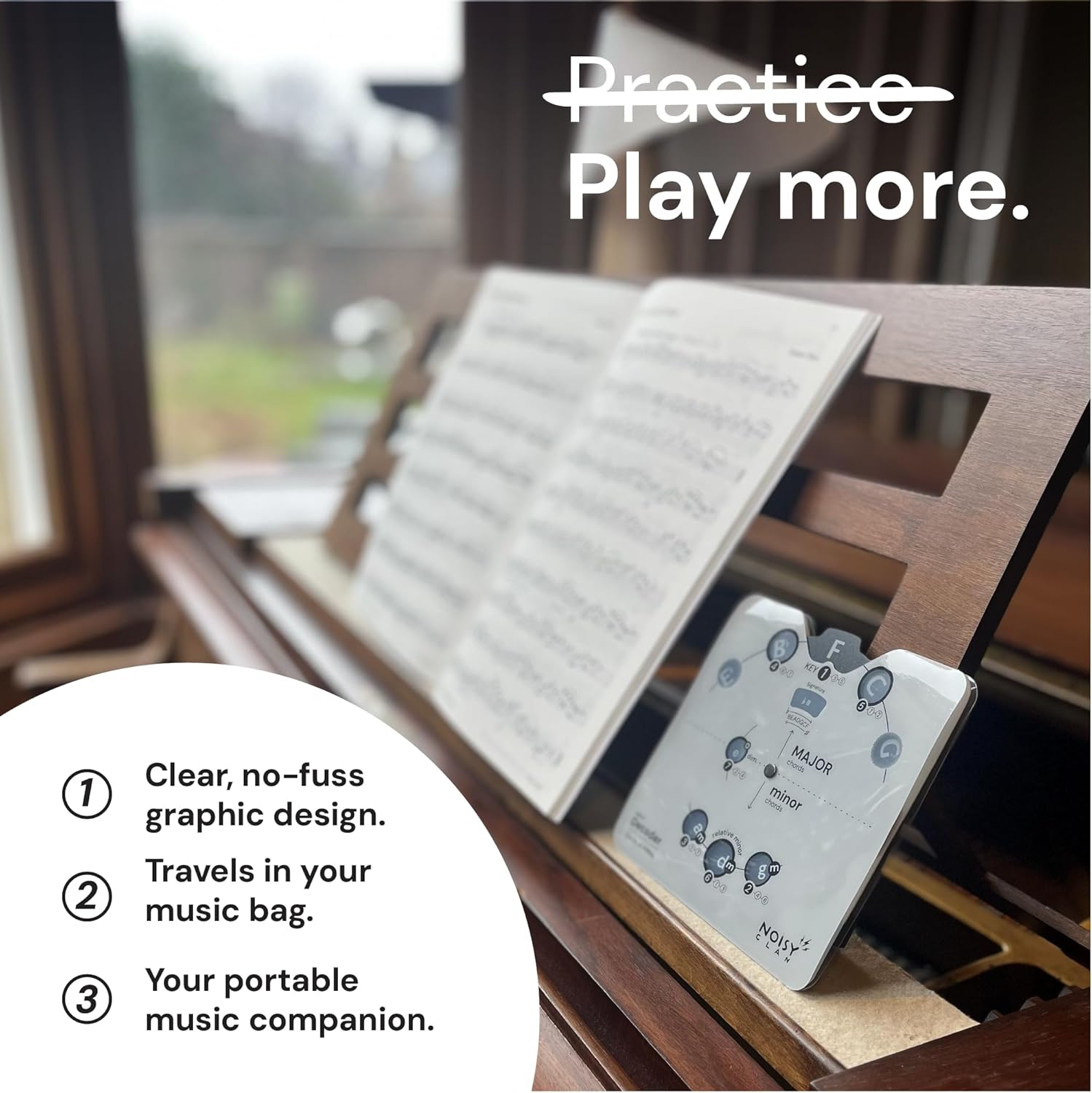Circle of Fifths Wheel Tool - Decode the Circle of Fifths with a Plastic Wheel - Focus on the Key to Transpose and Write Music. Circle of Fifths MADE EASY! Never Worry about Music Theory image number 6
